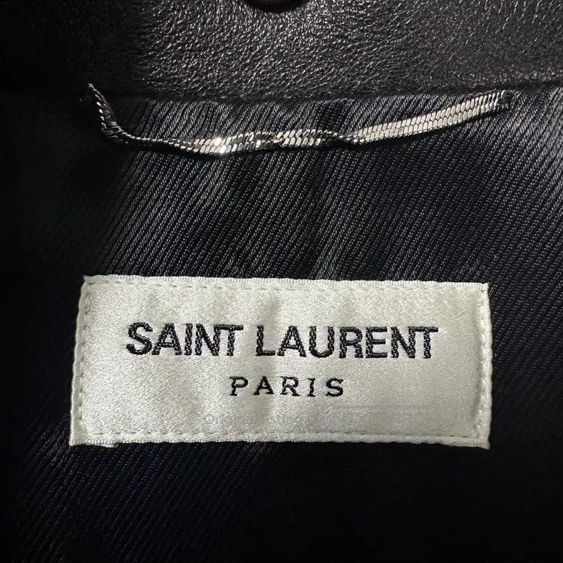 Saint Laurent Paris Saint Laurent Paris Motorcycle Leather Jacket i Size US XL / EU 56 / 4 - 5 Thumbnail