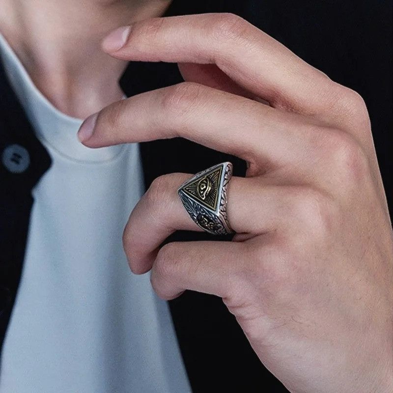 Japanese Brand × Jewelry × Vintage Retro Eye Cross Ring Size ONE SIZE - 4 Thumbnail