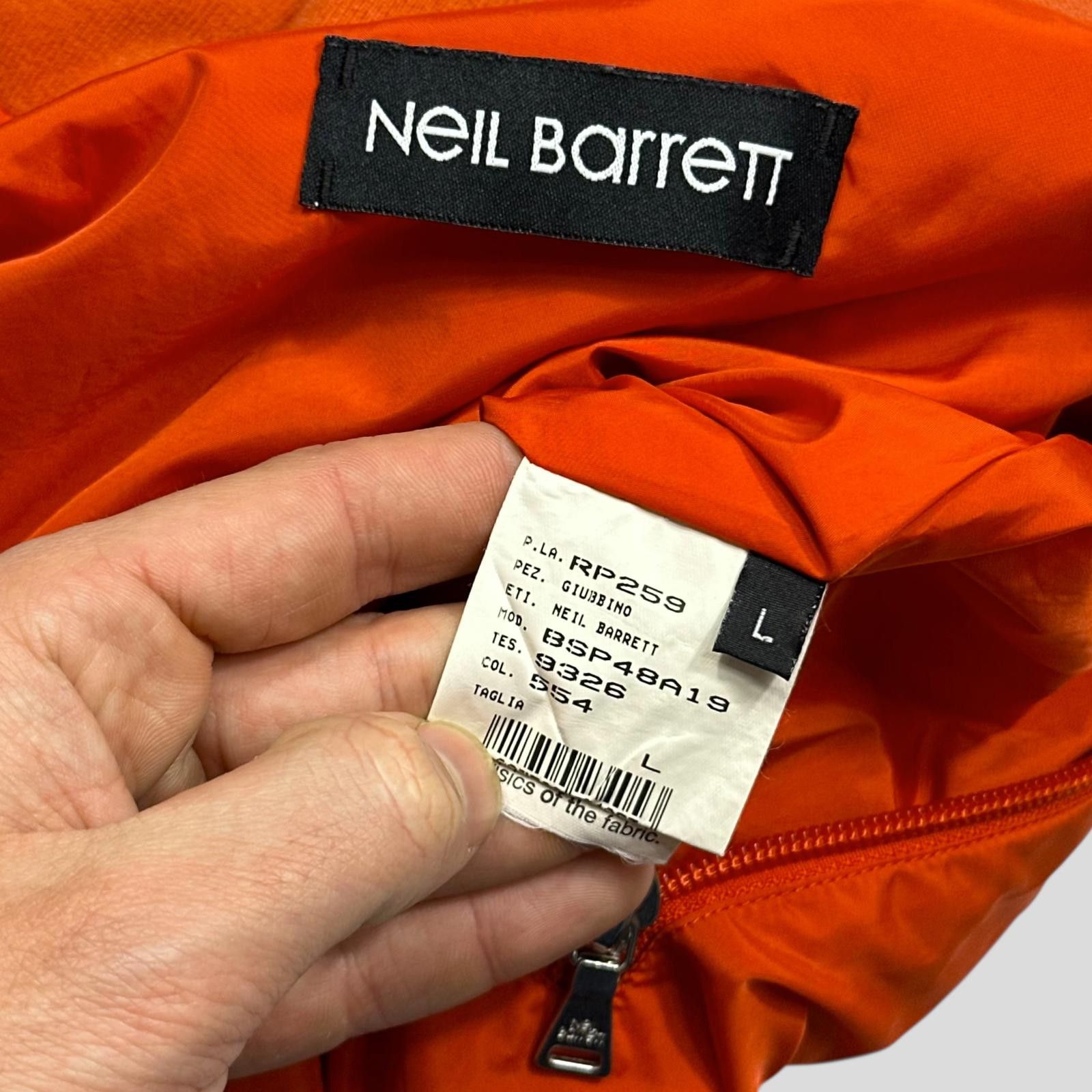 Neil Barrett Neil Barrett Twin Zip Detailed Orange Windbreaker Jacket - L Size US L / EU 52-54 / 3 - 9 Thumbnail