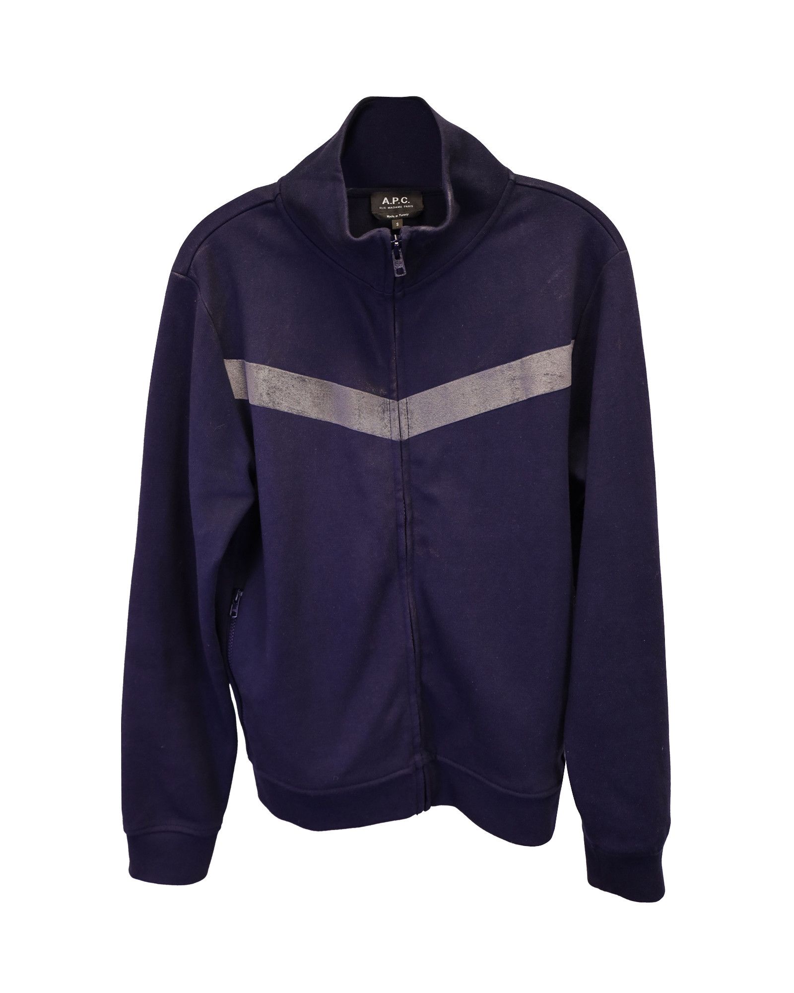 A.P.C. A.P.C. Track Jessy Jacket in Navy Blue Cotton Size US S / EU 44-46 / 1 - 1 Thumbnail