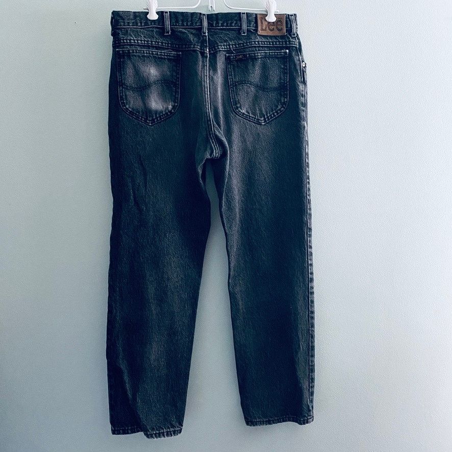 Lee Lee black straight leg jeans Size US 34 / EU 50 - 3 Thumbnail