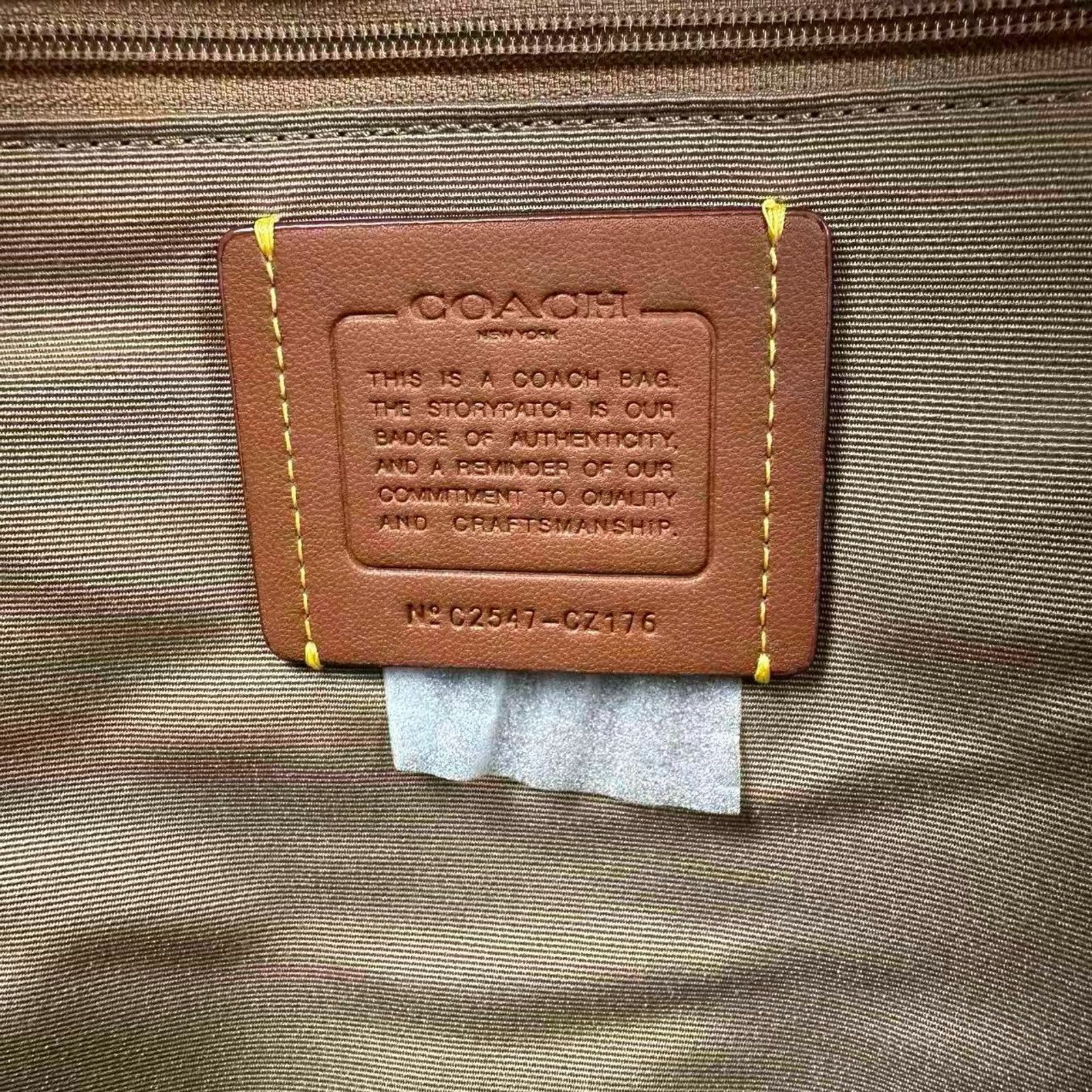 Coach Court Backpack In Blocked Signature Canvas CZ176 Gold/Tan/Brown NWT NWT Coach Court Backpack In Blocked Signature | Mercari main image 4