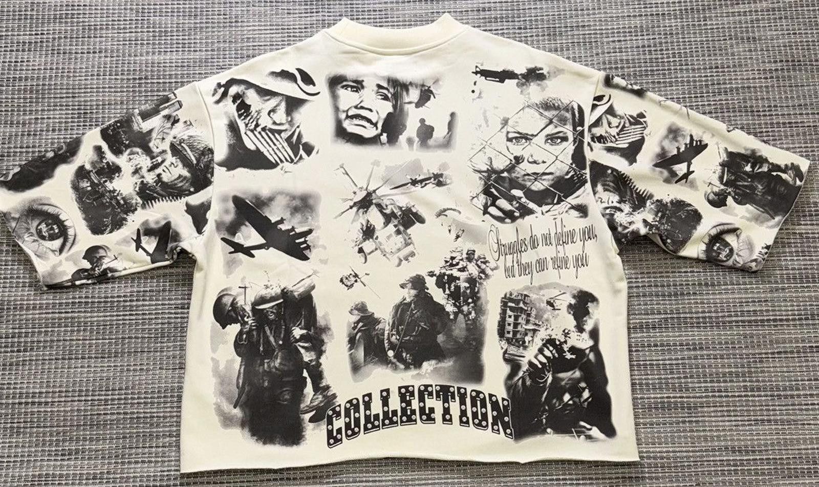 Other Prestige Cream/Black Glory Thru Pain Tee Size US M / EU 48-50 / 2 - 3 Thumbnail