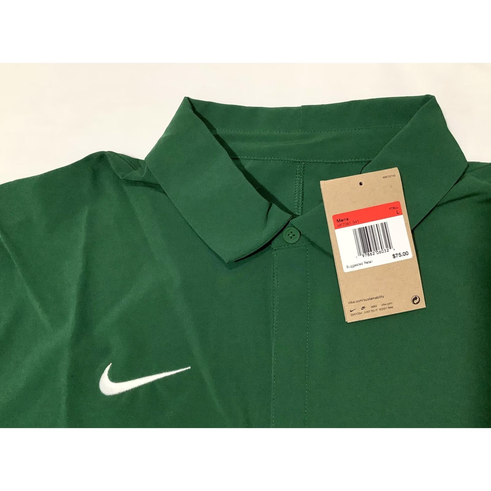 Nike Nike Dri-FIT Polo Shirt Mens Large Green Golf Athletic Move To Zero HF7061-341 Size US L / EU 52-54 / 3 - 4 Thumbnail