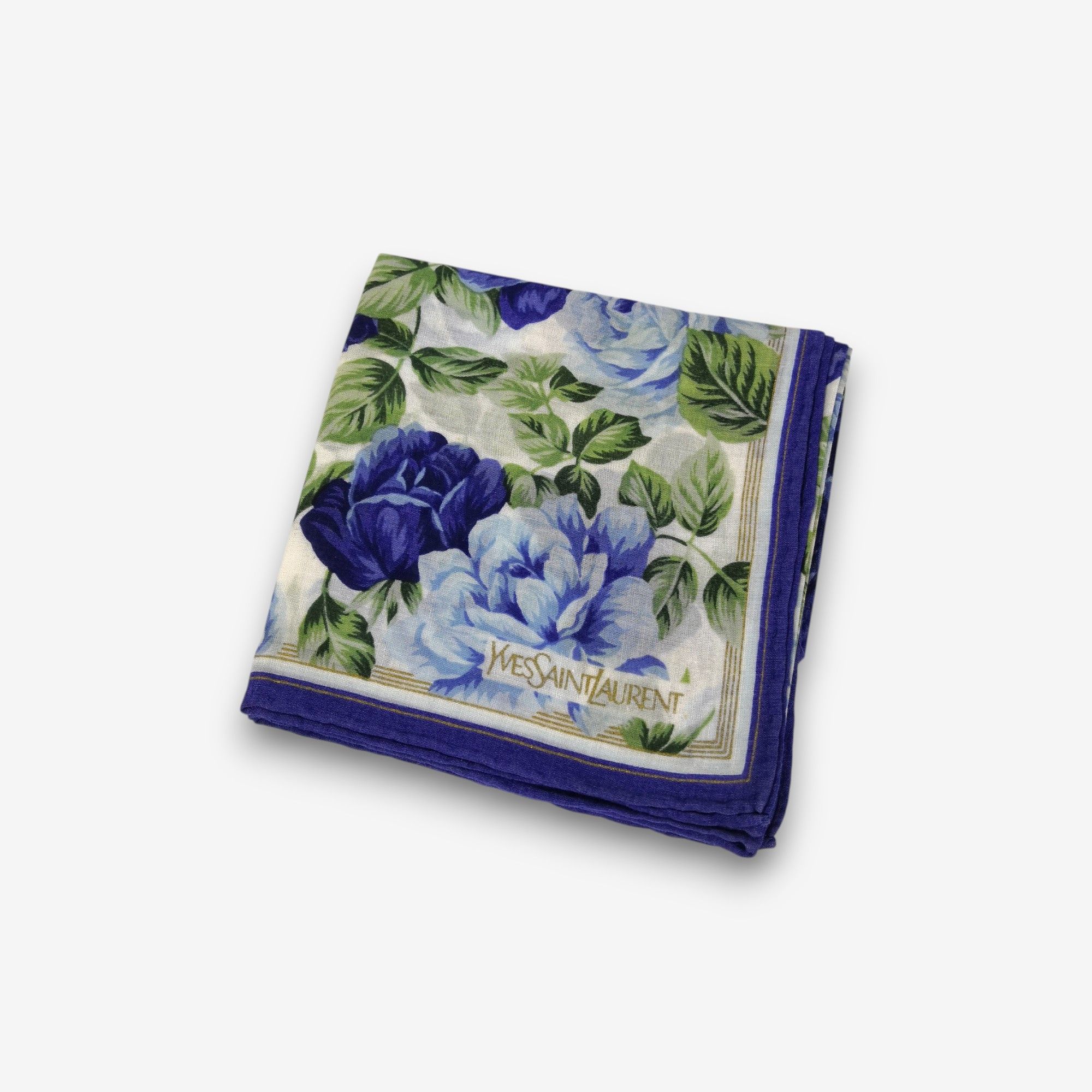 Japanese Brand Vintage Yves Saint Laurent Handkerchief Pocketsquare Bandana Size ONE SIZE - 4 Thumbnail