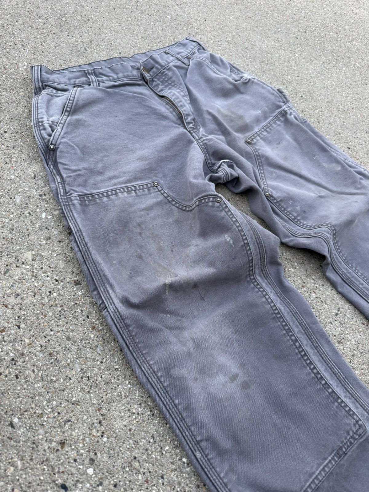 Carhartt Vintage B136 GVL Gray Carhartt Carpenter Double Knees Size US 30 / EU 46 - 2 Thumbnail