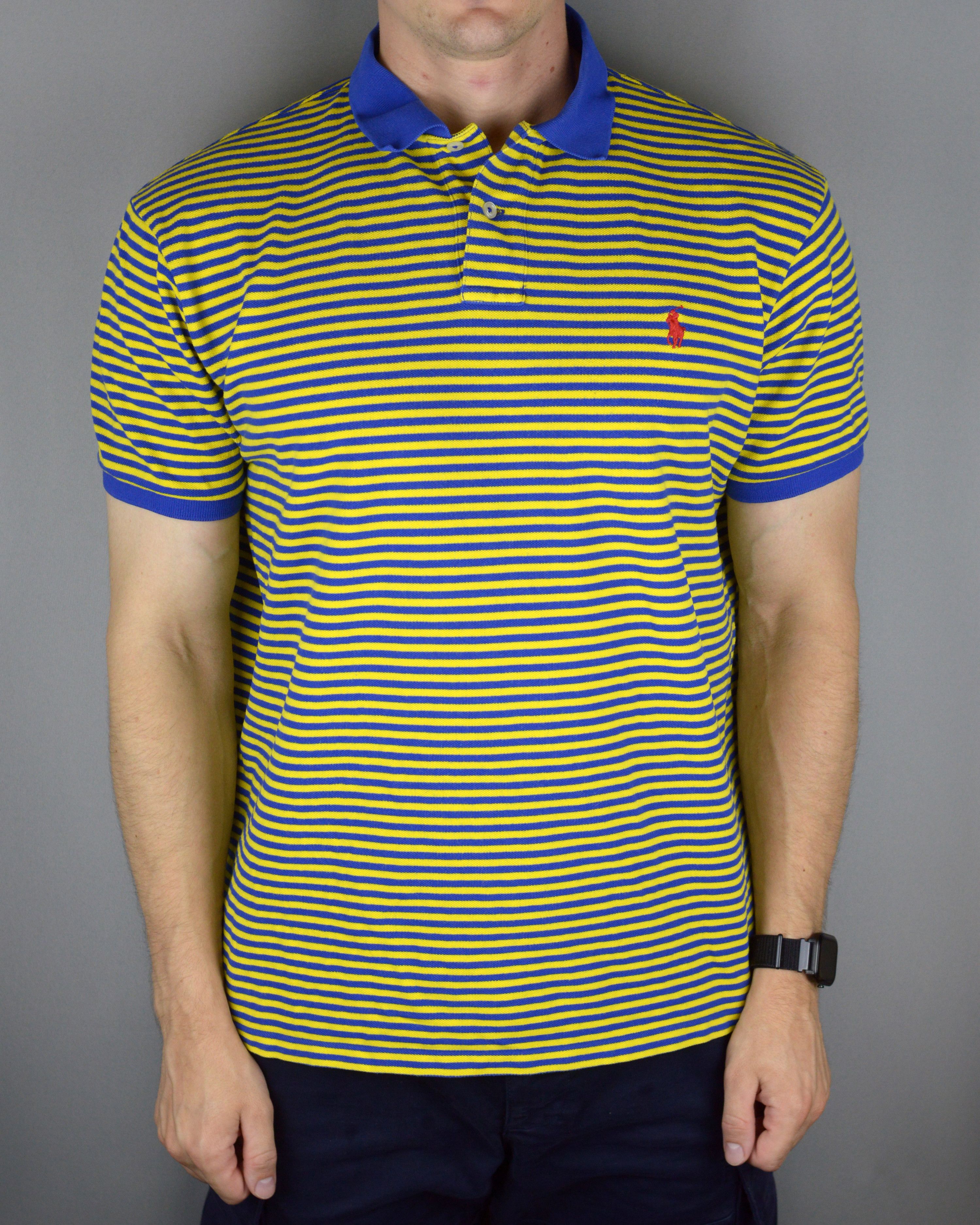 Polo Ralph Lauren × Ralph Lauren × Vintage Vintage Ralph Lauren Polo stripped t shirt Size US XL / EU 56 / 4 - 1 Thumbnail