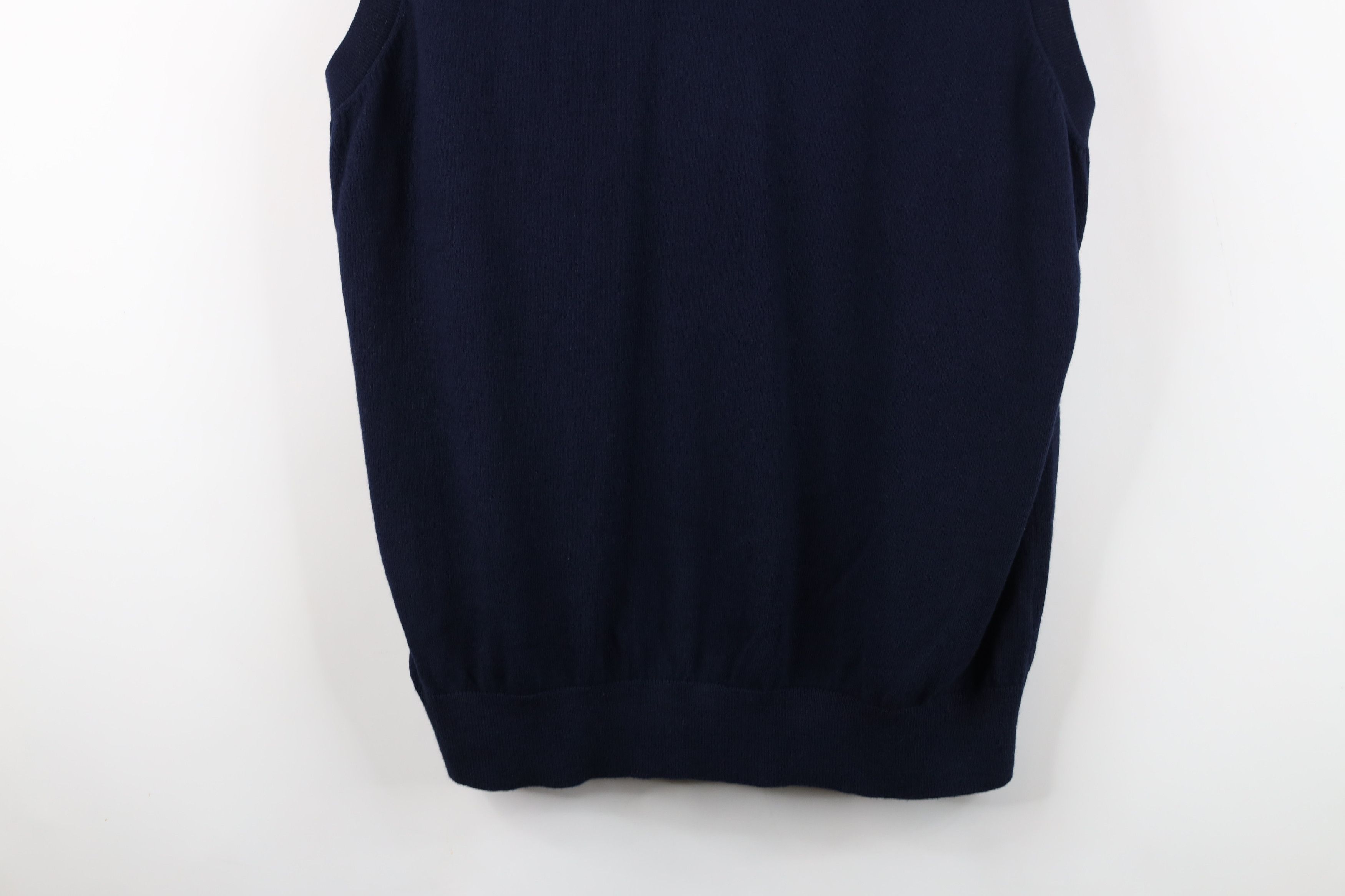 L.L. Bean × Vintage Vintage LL Bean Cashmere Knit V-Neck Sweater Vest Blue Size US XL / EU 56 / 4 - 3 Thumbnail