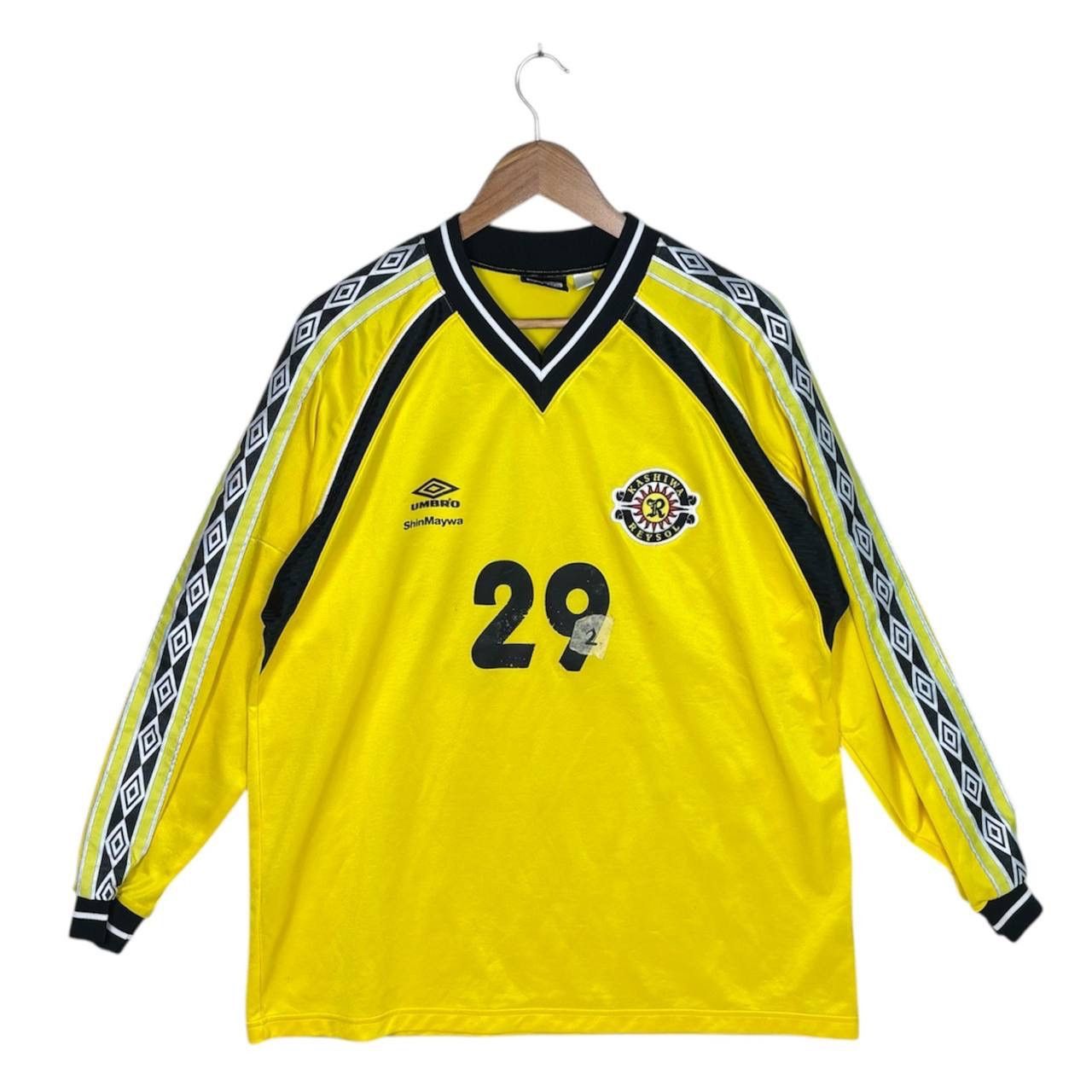Umbro 1999/00 KASHIWA REYSOL HOME SHIRT L/S J-LEAGUE JERSEY Size US XL / EU 56 / 4 - 1 Thumbnail