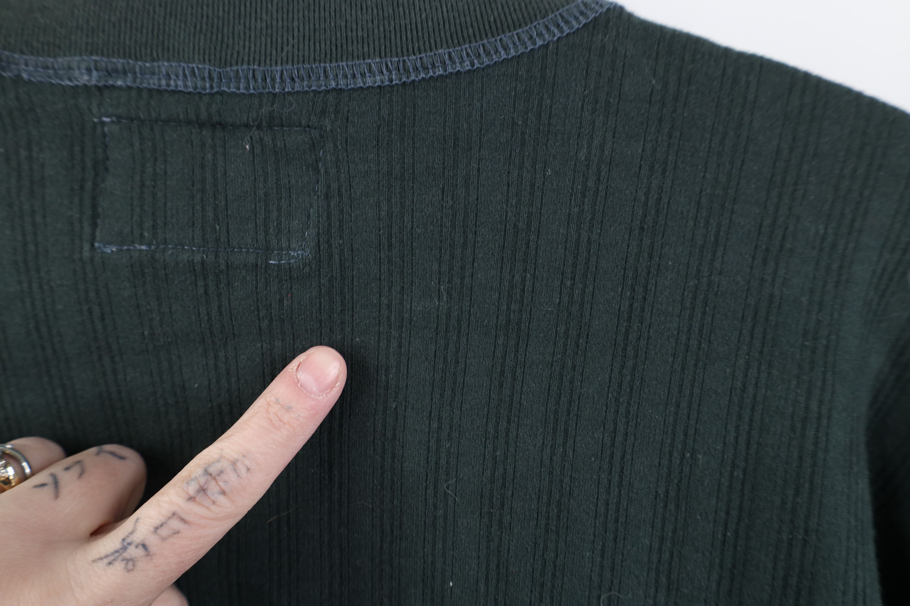 Vintage Vintage 90s Streetwear Knit Long Sleeve Henley T-Shirt Size US L / EU 52-54 / 3 - 10 Thumbnail