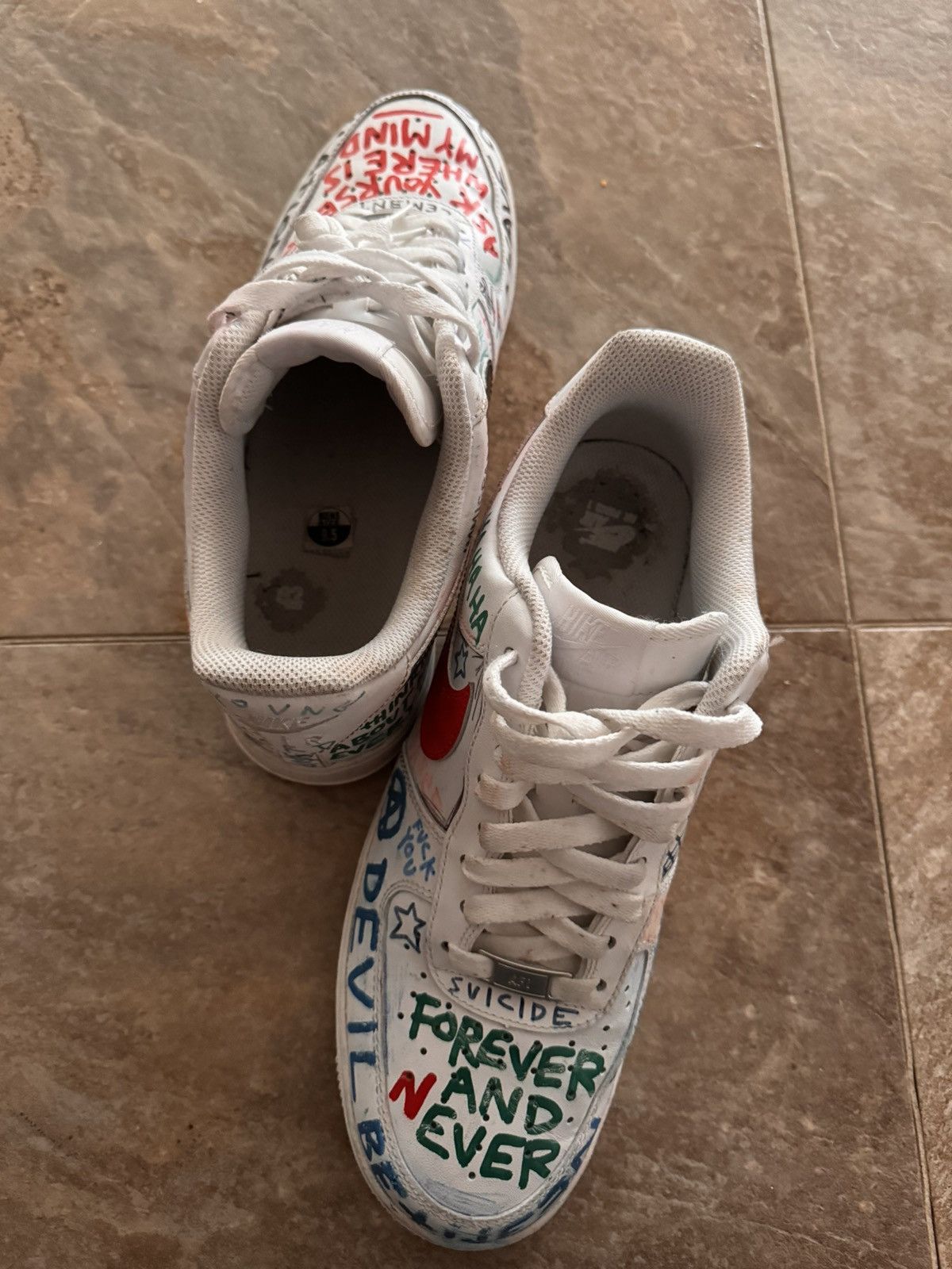 Nike × Vlone Himumimdead Pauly Vlone Af1 Size US 9.5 / EU 42-43 - 3 Thumbnail