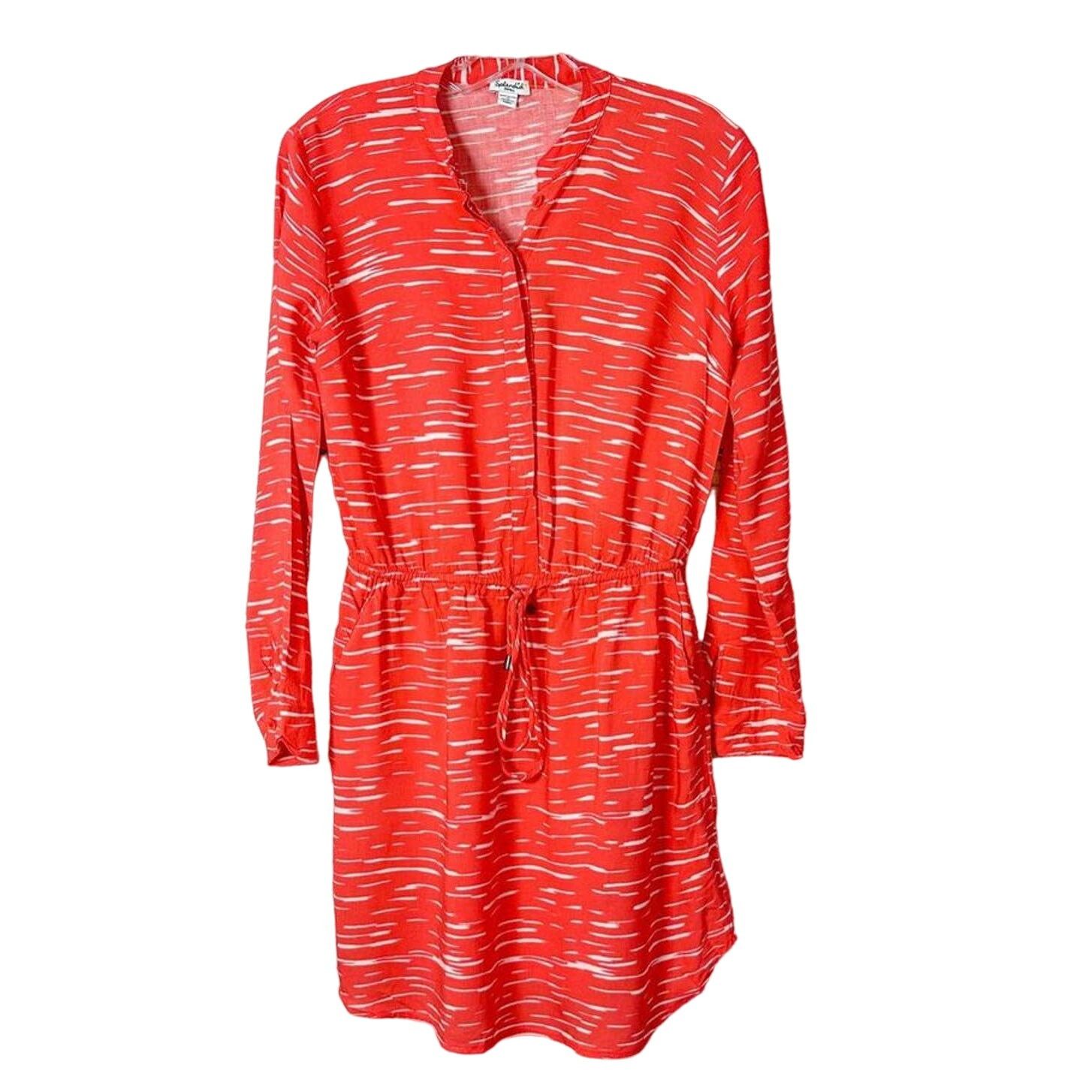 Splendid Splendid Button Front Mini Dress Red White Size Small Size S / US 4 / IT 40 - 1 Thumbnail