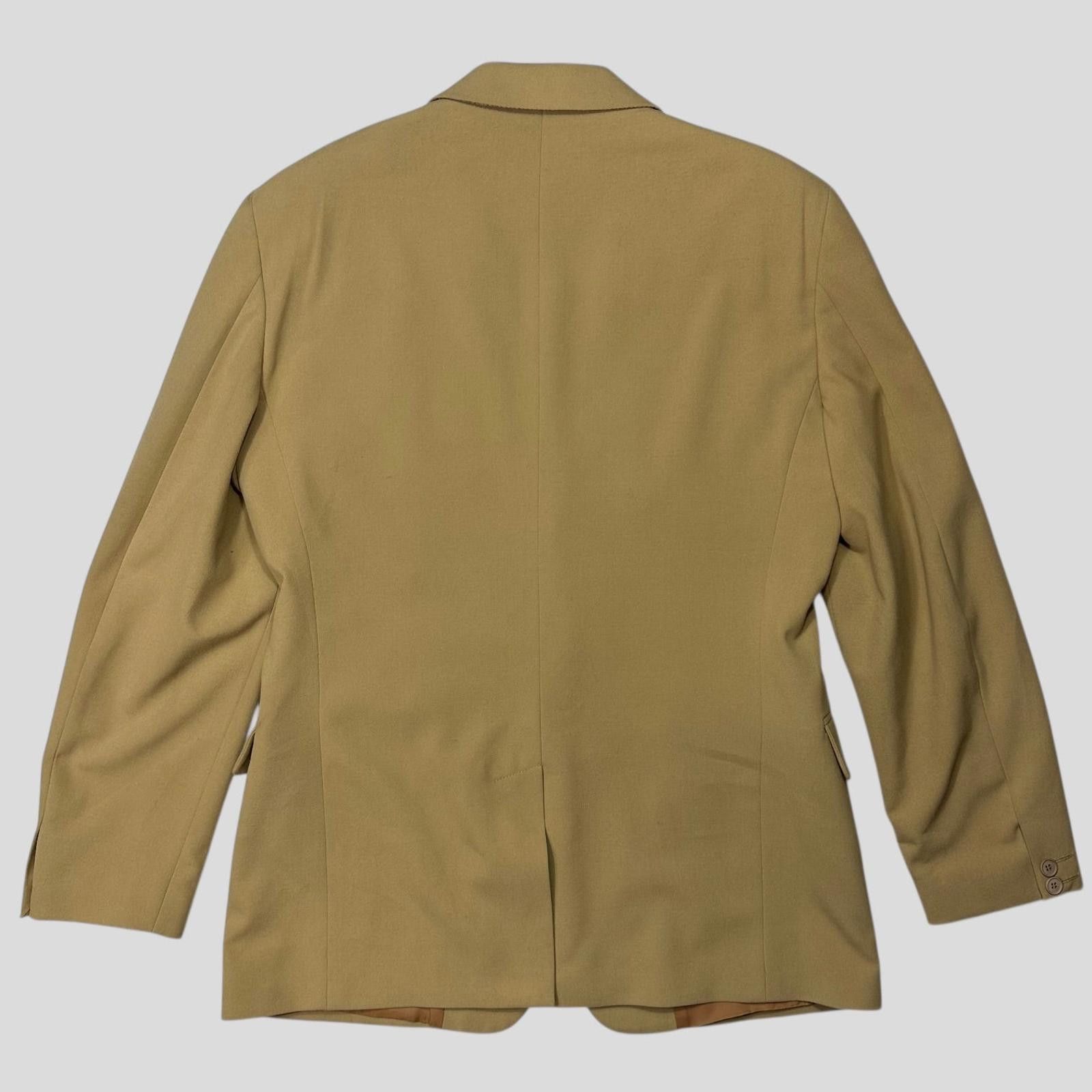 Versace Versace Jeans Couture 00’s Camel Rayon Blazer Jacket - M/L Size US L / EU 52-54 / 3 - 3 Thumbnail
