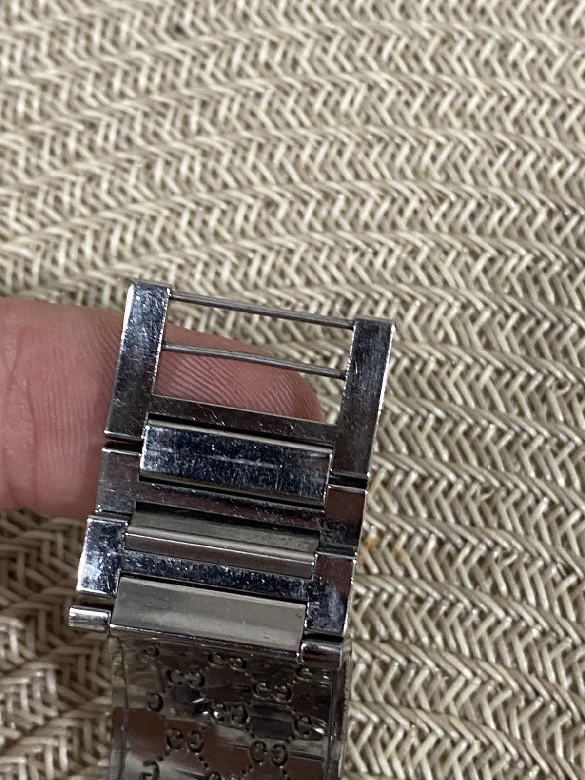 Gucci Vintage Gucci Twirl Watch Reversible Bangle Cuff GG Monogram Size ONE SIZE - 13 Thumbnail