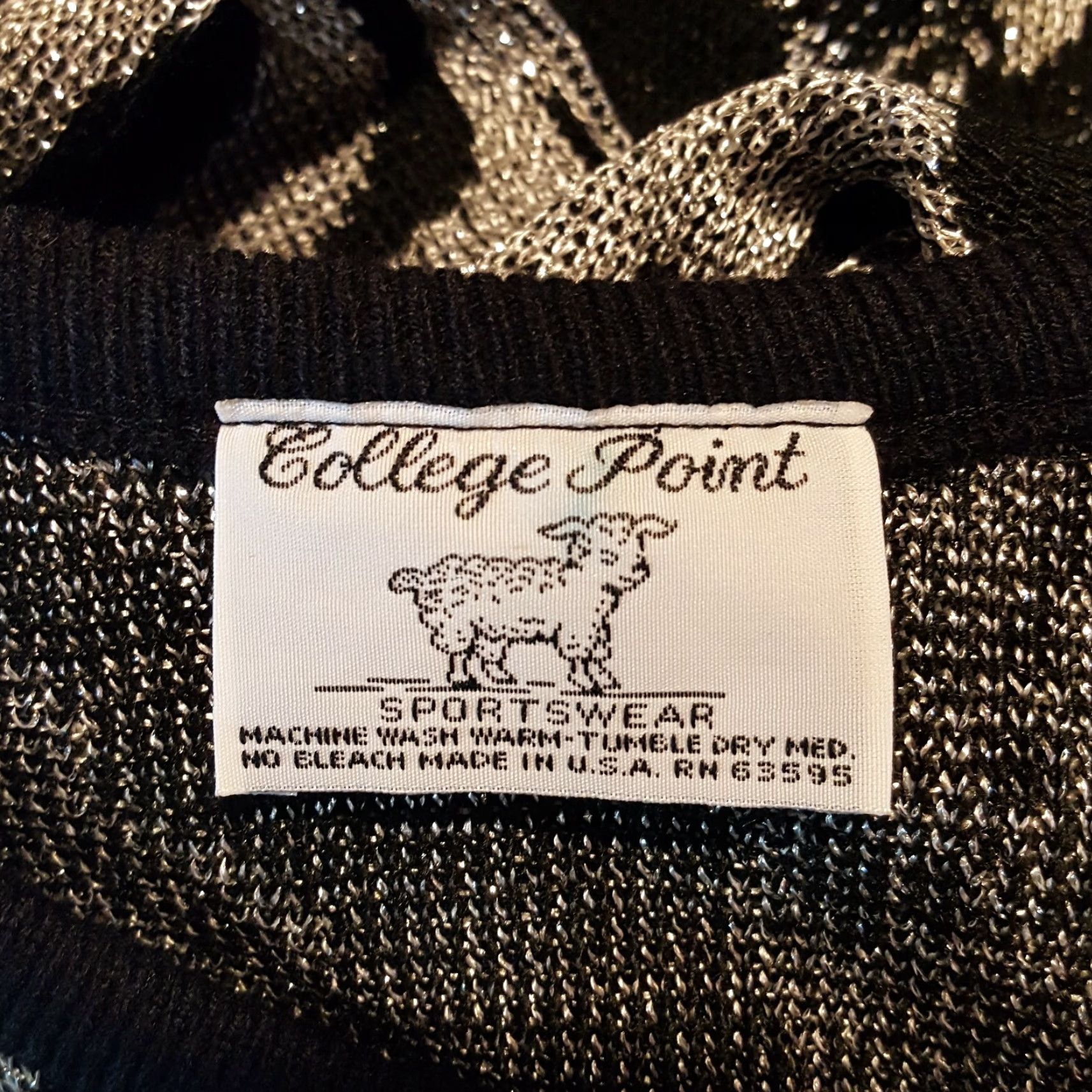 Vintage VINTAGE College Point Sweater Shirt? Size M / US 6-8 / IT 42-44 - 6 Thumbnail