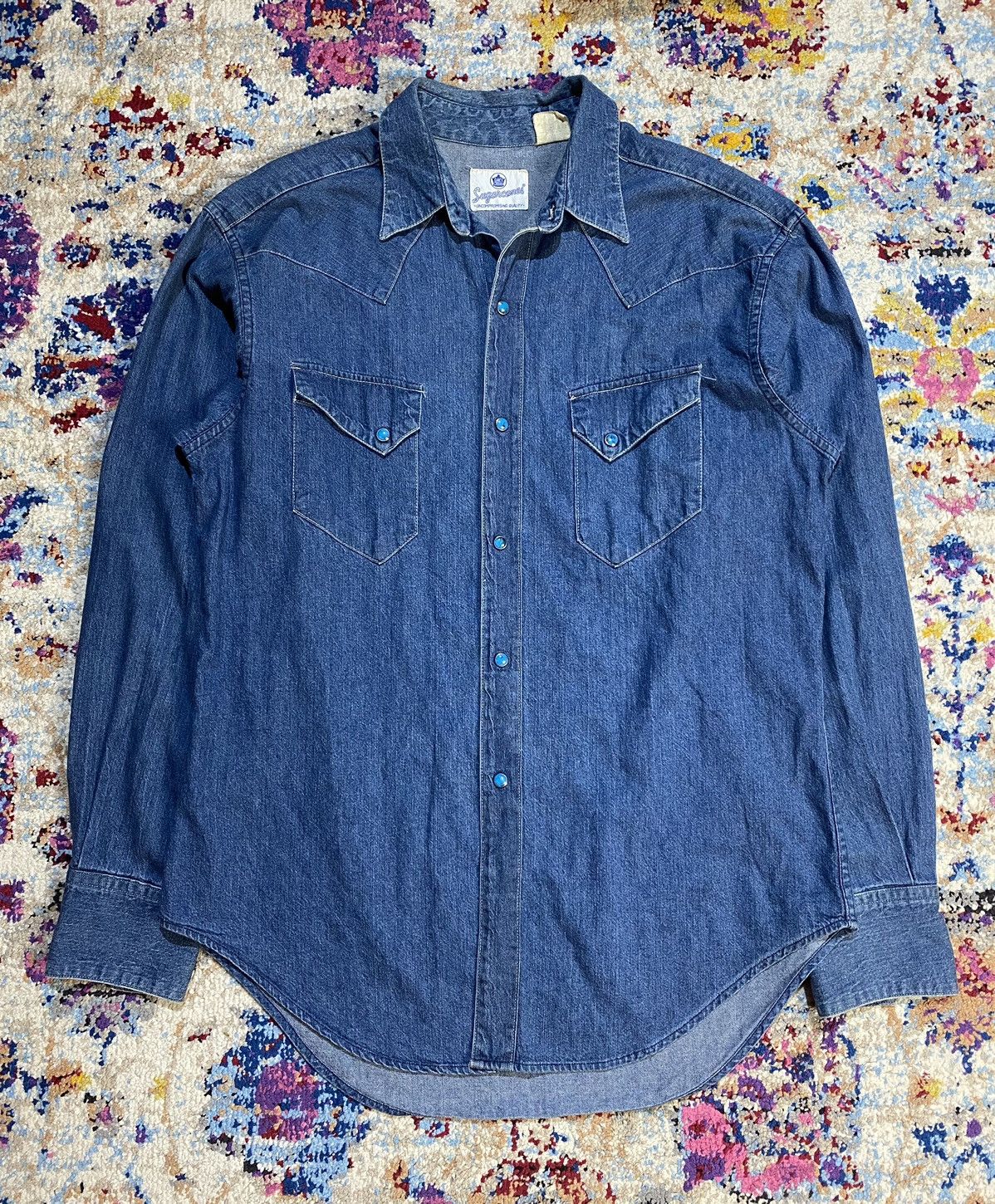 Sugar Cane × Toyo Enterprises × Vintage SUGARCANES CANES CROWN VINTAGE STUDS BUTTON WESTERN SHIRTS Size US L / EU 52-54 / 3 - 1 Thumbnail