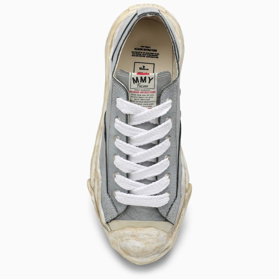 Maison MIHARA YASUHIRO o1d2blof0424 Leather Low-Top Trainers in Grey Size US 11 / EU 44 - 3 Thumbnail
