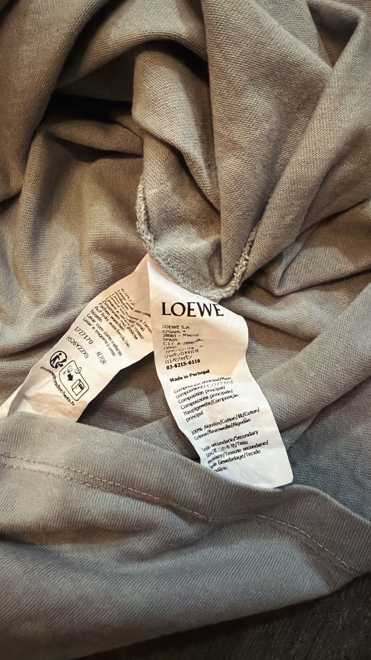 Loewe Loewe Anagram-Embroidered Crew Neck T-Shirt Size US L / EU 52-54 / 3 - 10 Thumbnail