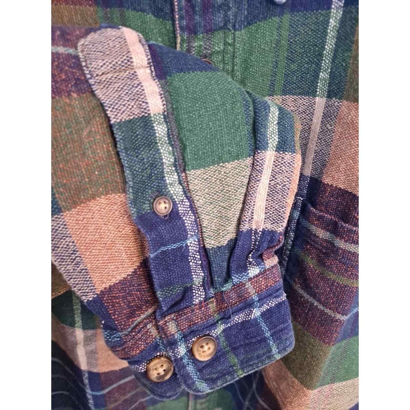 Other New River Plaid Flannel with Denim Collar Button Up Shirt Si Size US XL / EU 56 / 4 - 4 Thumbnail