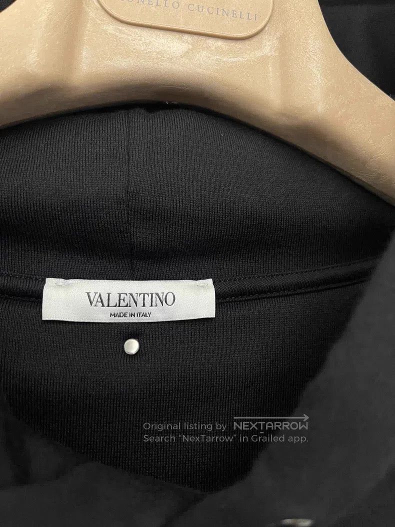 Valentino Valentino Black printed hooded sweatshirt Size US L / EU 52-54 / 3 - 5 Thumbnail