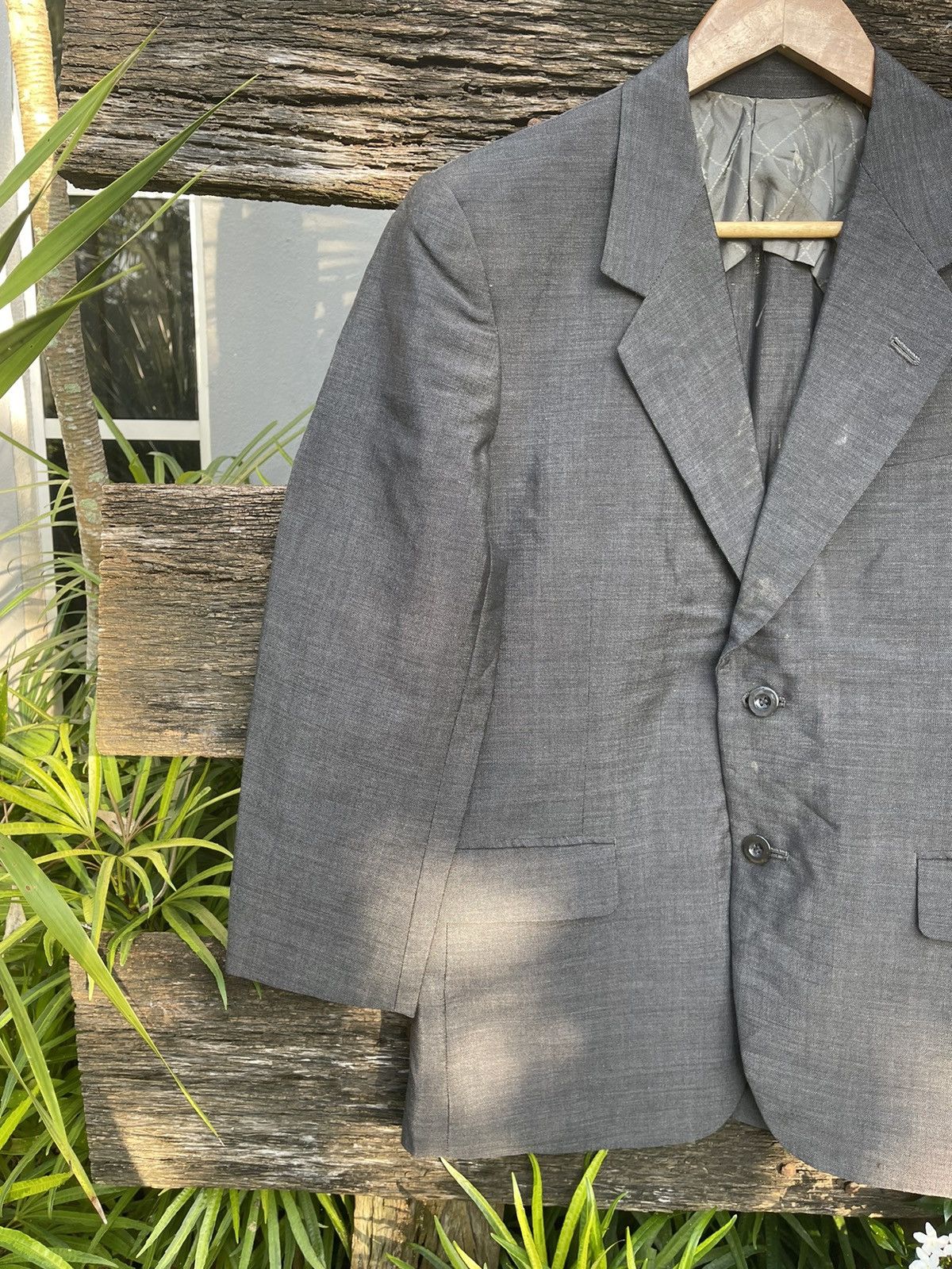 Lancel Vintage Lancel Paris Gray Wool Blazer Jacket Size US M / EU 48-50 / 2 - 3 Thumbnail