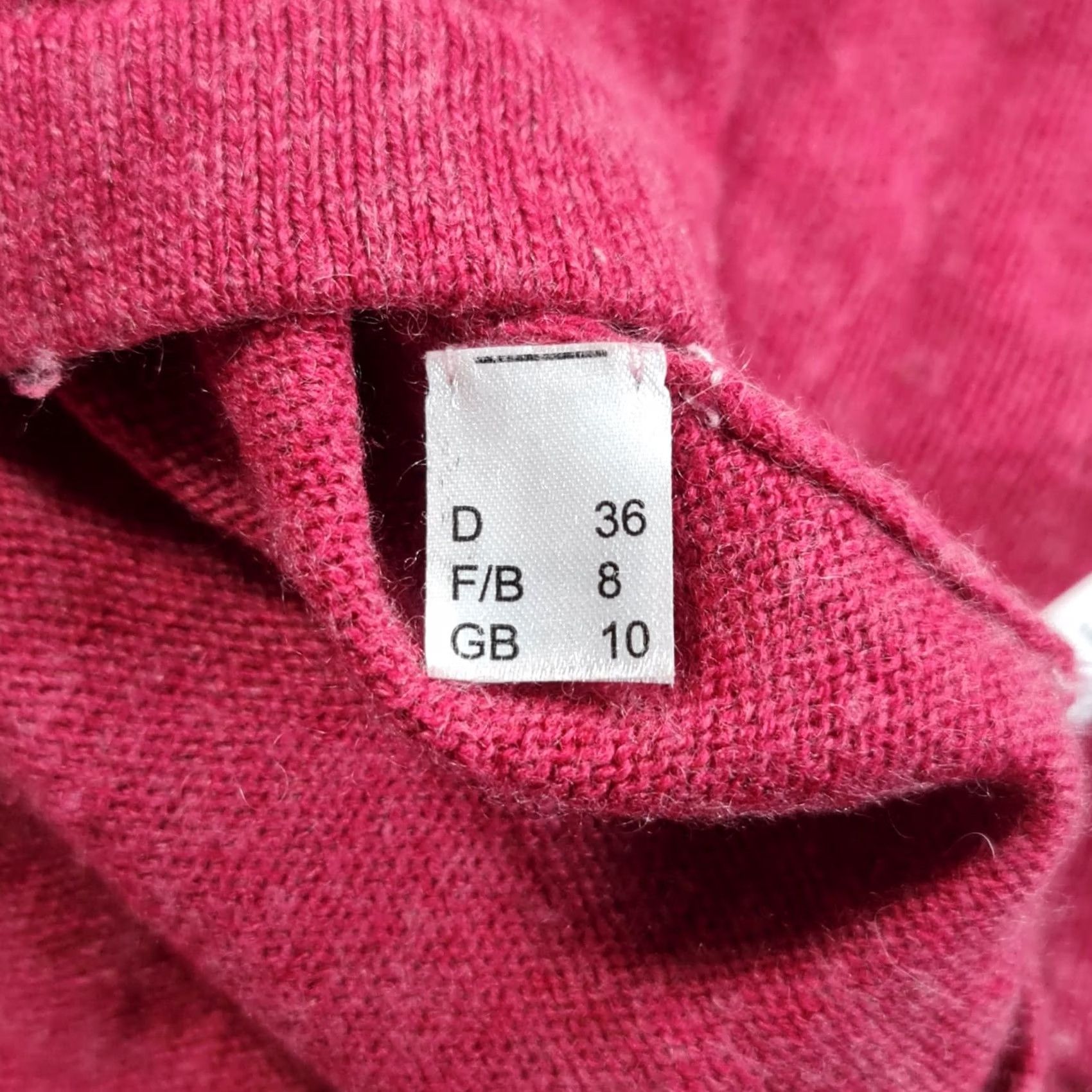 Pinko Peter Hahn Womens Cardigan Pink 10 UK Silk Cashmere Open Front Soft Cosy Knit Jumper Size L / US 10 / IT 46 - 7 Thumbnail