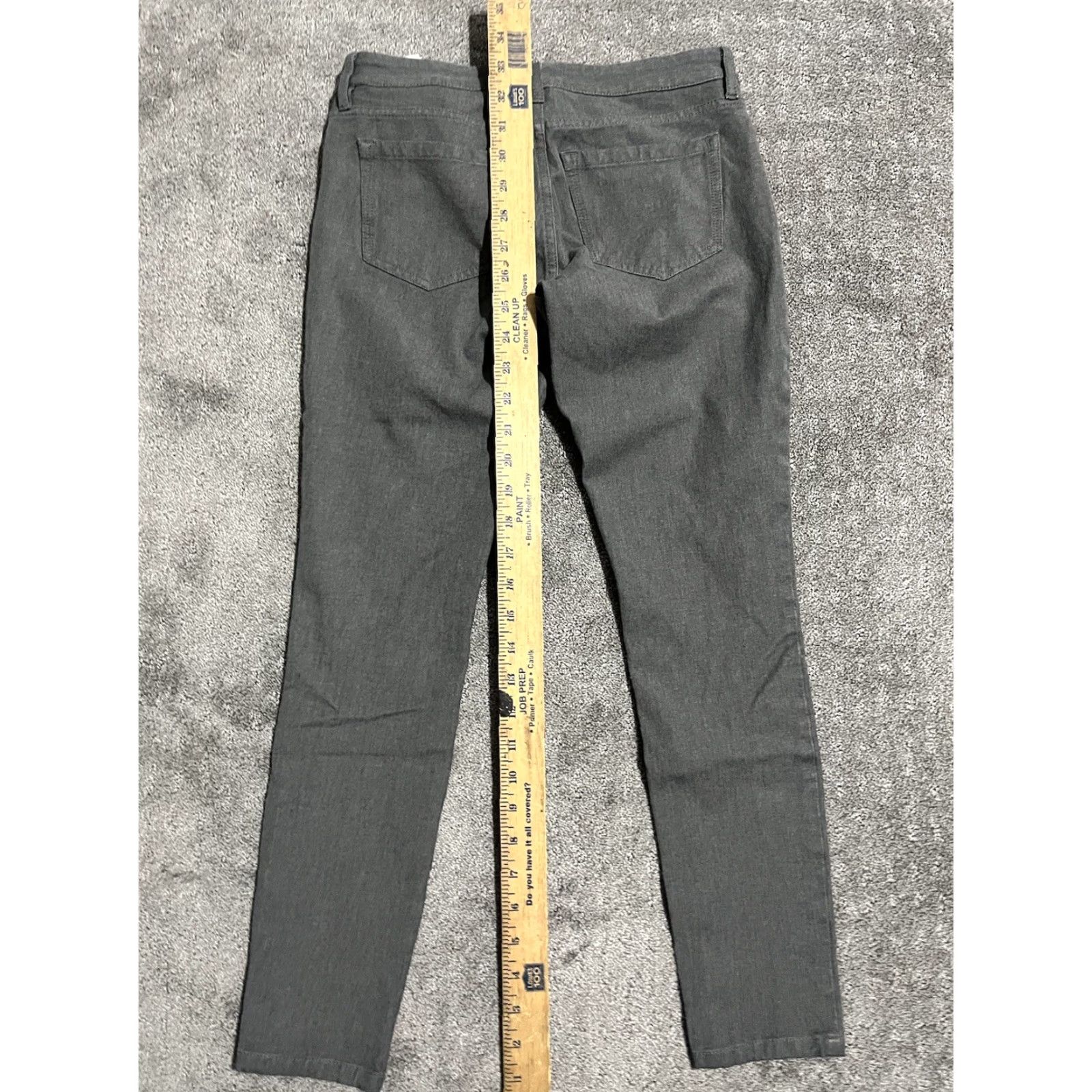 Banana Republic VINTAGE Banana Republic Sloan Slim Fit Gray Solid Ankle Denim Jeans Size 0 Womens Size 25" / US 0 / IT 36 - 6 Thumbnail