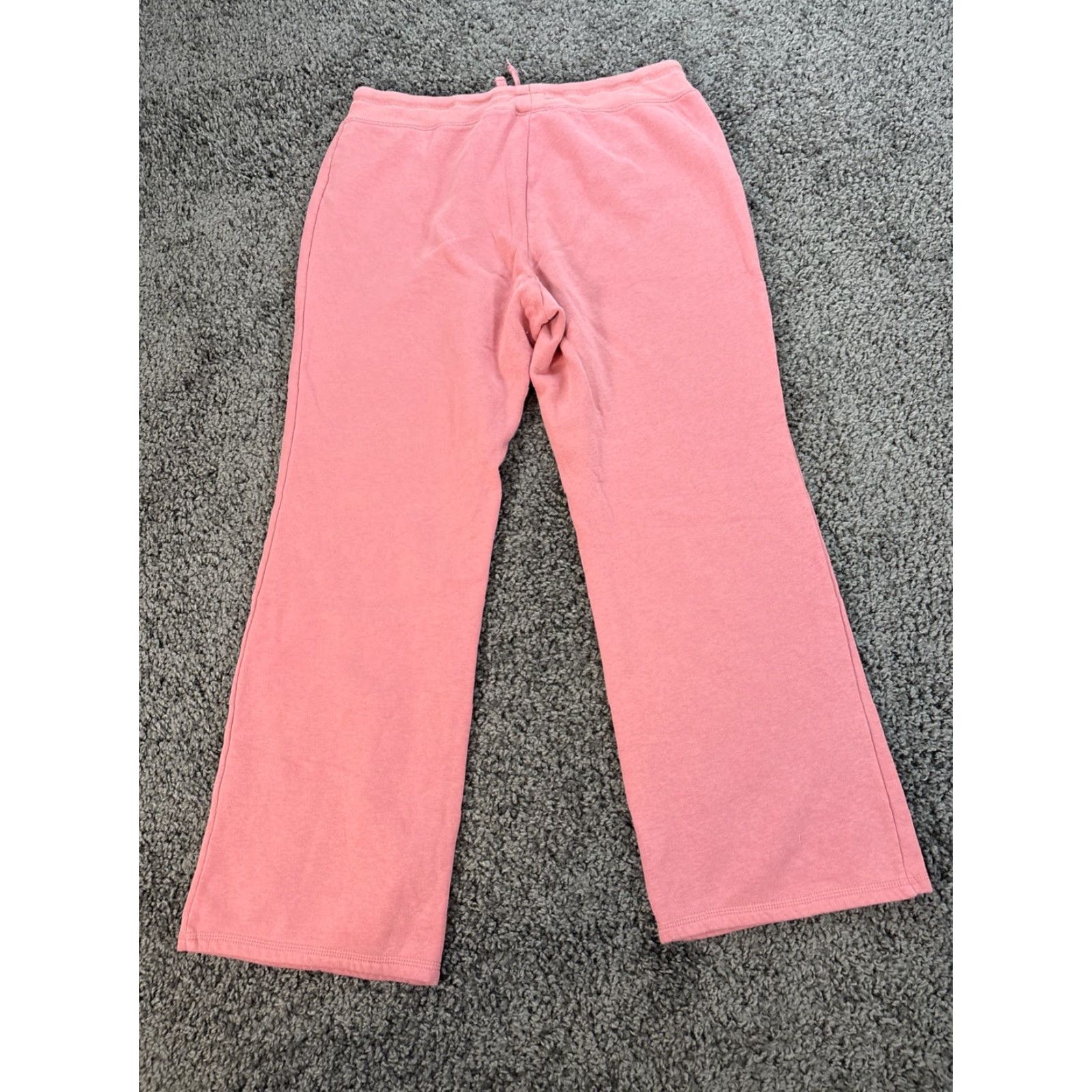 Gap VINTAGE Gap Sweatpants Womens Large Pink Spell Out Baggy Wide Y2K Womens Size 36" / US 14 / IT 50 - 6 Thumbnail
