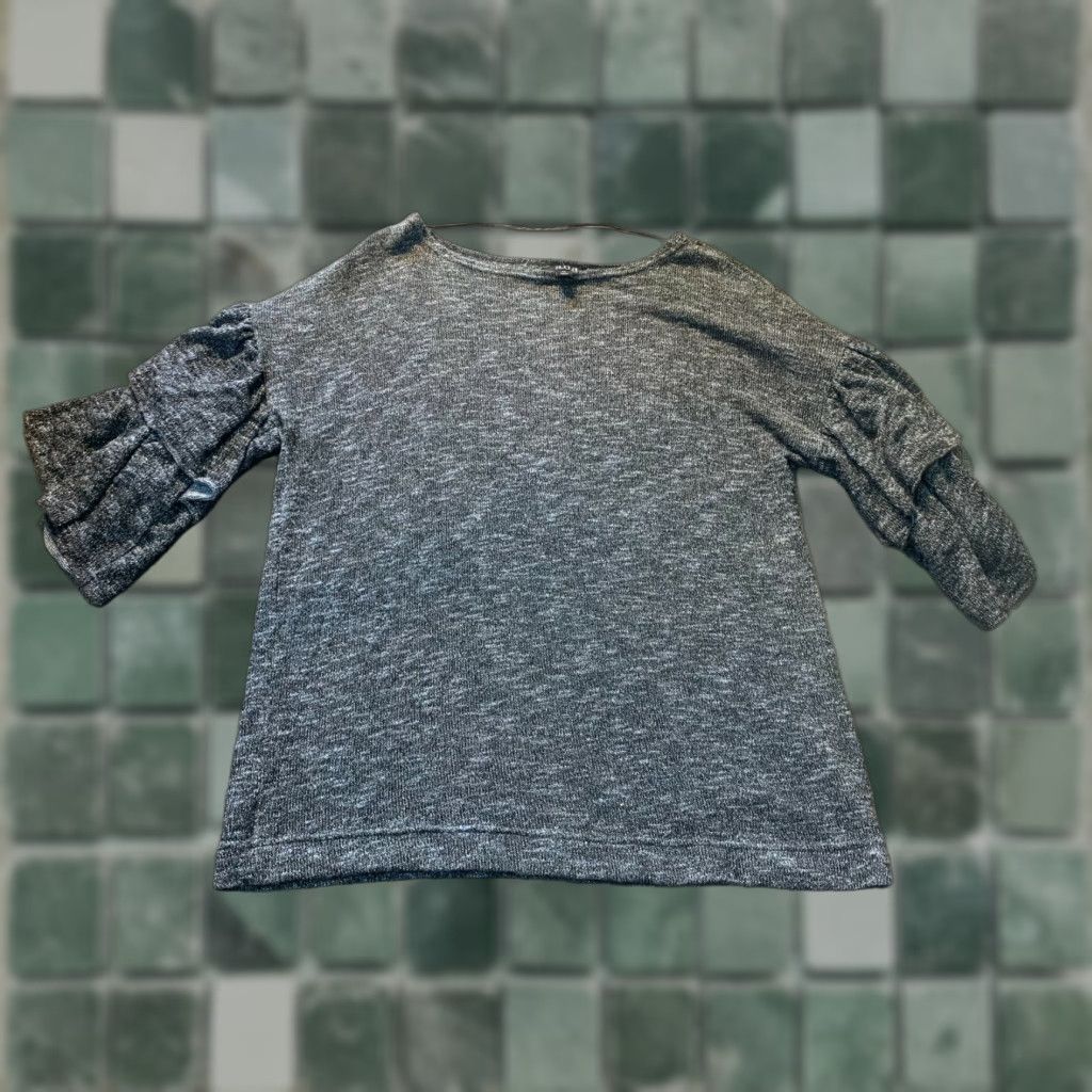 Vintage a.n.a Women's Gray Sweater XL 3/4 Sleeve Sparkles Women Extra Large Size XL / US 12-14 / IT 48-50 - 1 Thumbnail
