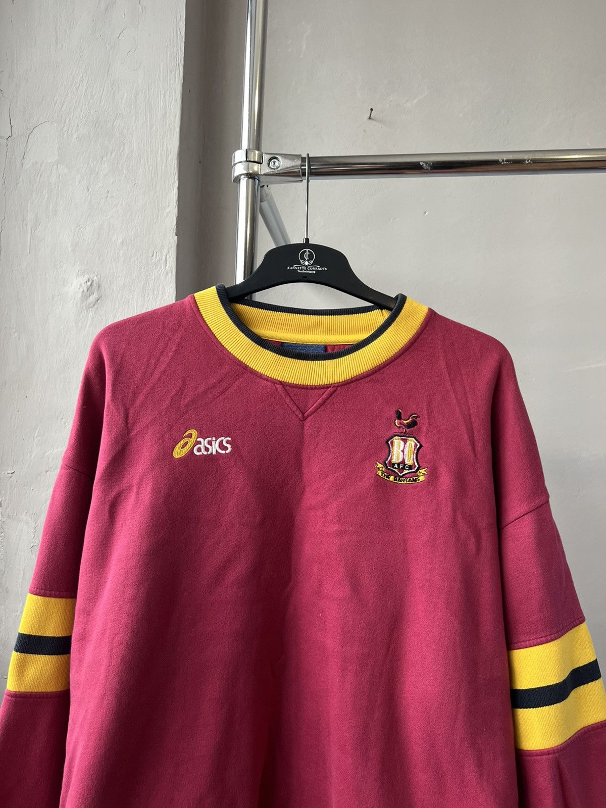 Asics 1999/2000 BRADFORD CITY TRAINING/TRAVEL SOCCER SWEATSHIRT Size US XXL / EU 58 / 5 - 4 Thumbnail