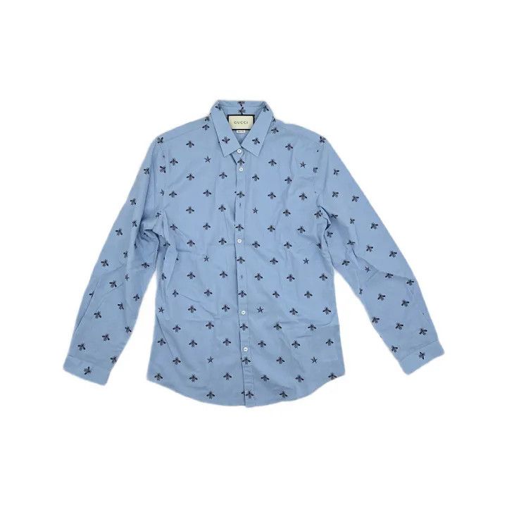 Gucci Gucci Casual Stylish Button-Up Shirt Size US M / EU 48-50 / 2 - 1 Thumbnail