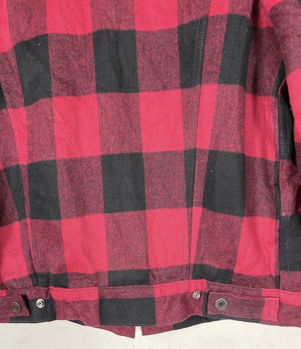 Levi's × Levi's Made & Crafted 90’s LEVI’S TARTAN SHEARLING TRUCKER JACKET Size US M / EU 48-50 / 2 - 6 Thumbnail