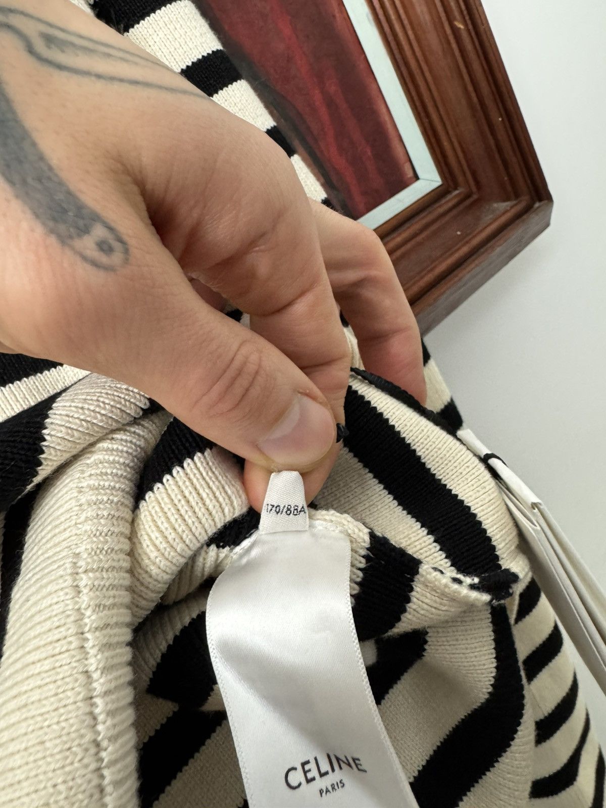Celine × Hedi Slimane Celine Stripes Hedi Slimane Sweater Designer Luxury High End Size US M / EU 48-50 / 2 - 9 Thumbnail