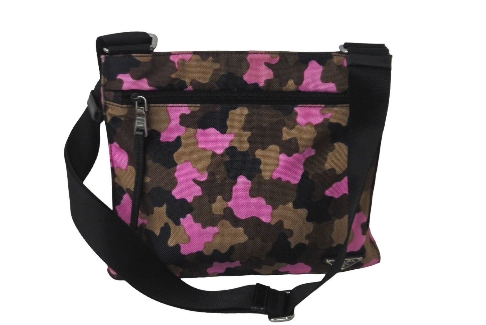 Prada Shoulder Bag Messenger in Black Brown Pink, Men's