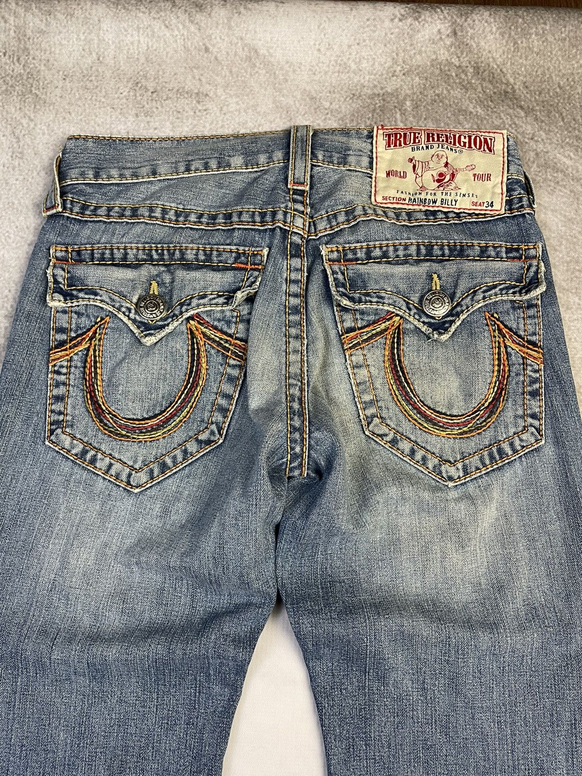 True Religion 2010 Billy Rainbow Bootcut Jeans Size US 31 - 13 Thumbnail