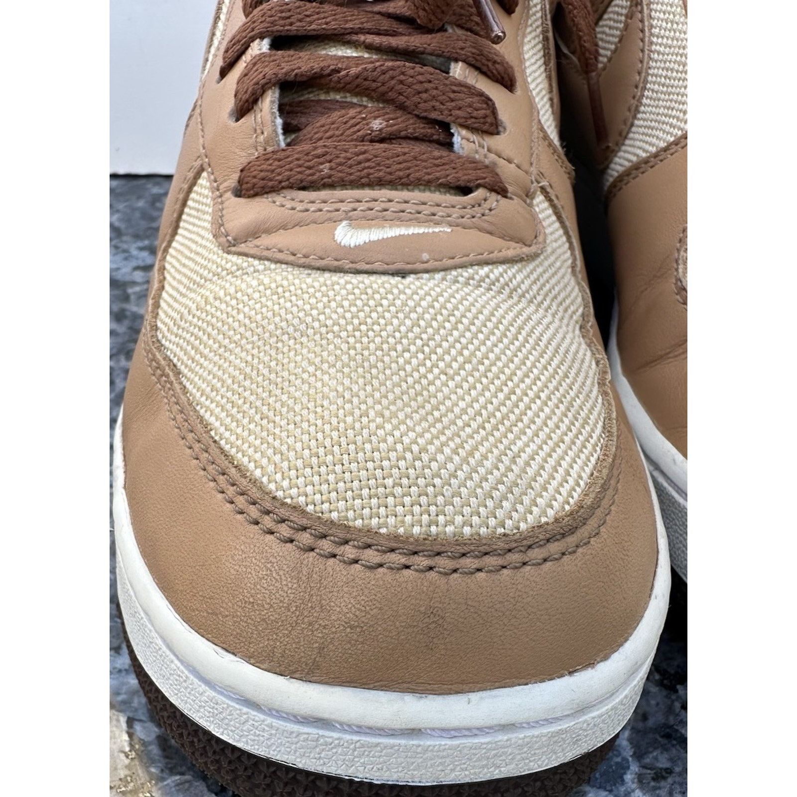 Nike NIKE AIR FORCE 1 QS NATURAL-UNDERBRUSH-ACORN SZ 10.5 Size US 10.5 / EU 43-44 - 4 Thumbnail