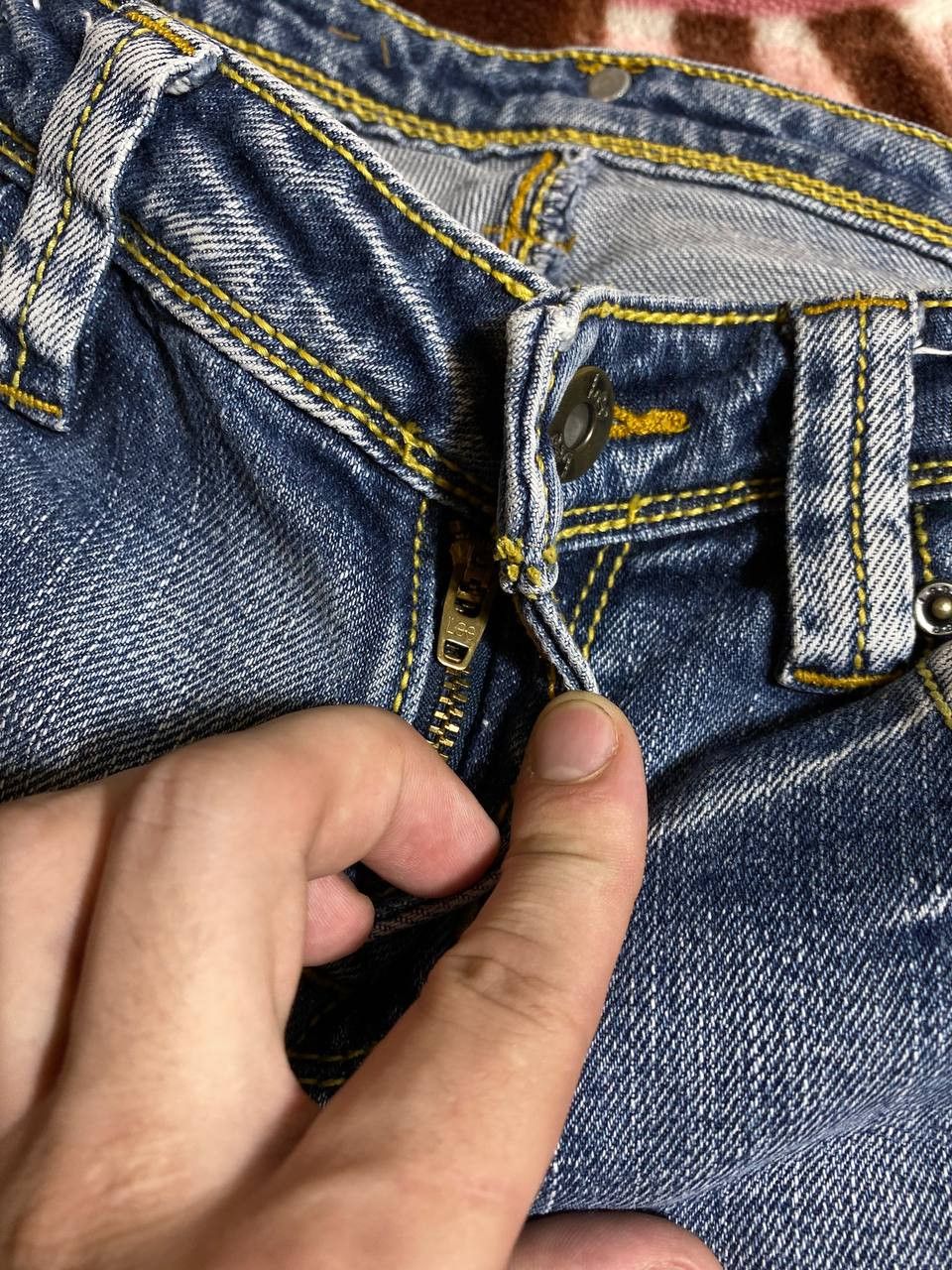 Lee × Vintage Vintage 90s Lee Washed Denim Jeans Pants Y2K Rare Size US 27 - 9 Thumbnail