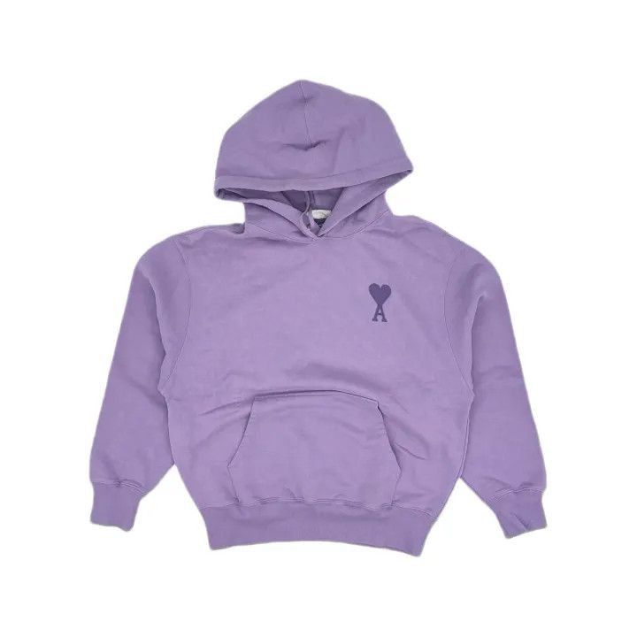 AMI AMIPARIS Purple Love Hoodie for Couples -2507 Size US XL / EU 56 / 4 - 2 Thumbnail