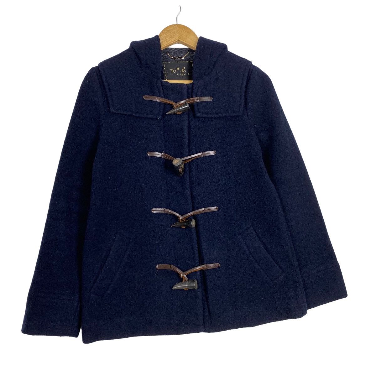 Japanese Brand Agnes B wool duffle jacket hoodie Size US L / EU 52-54 / 3 - 3 Thumbnail