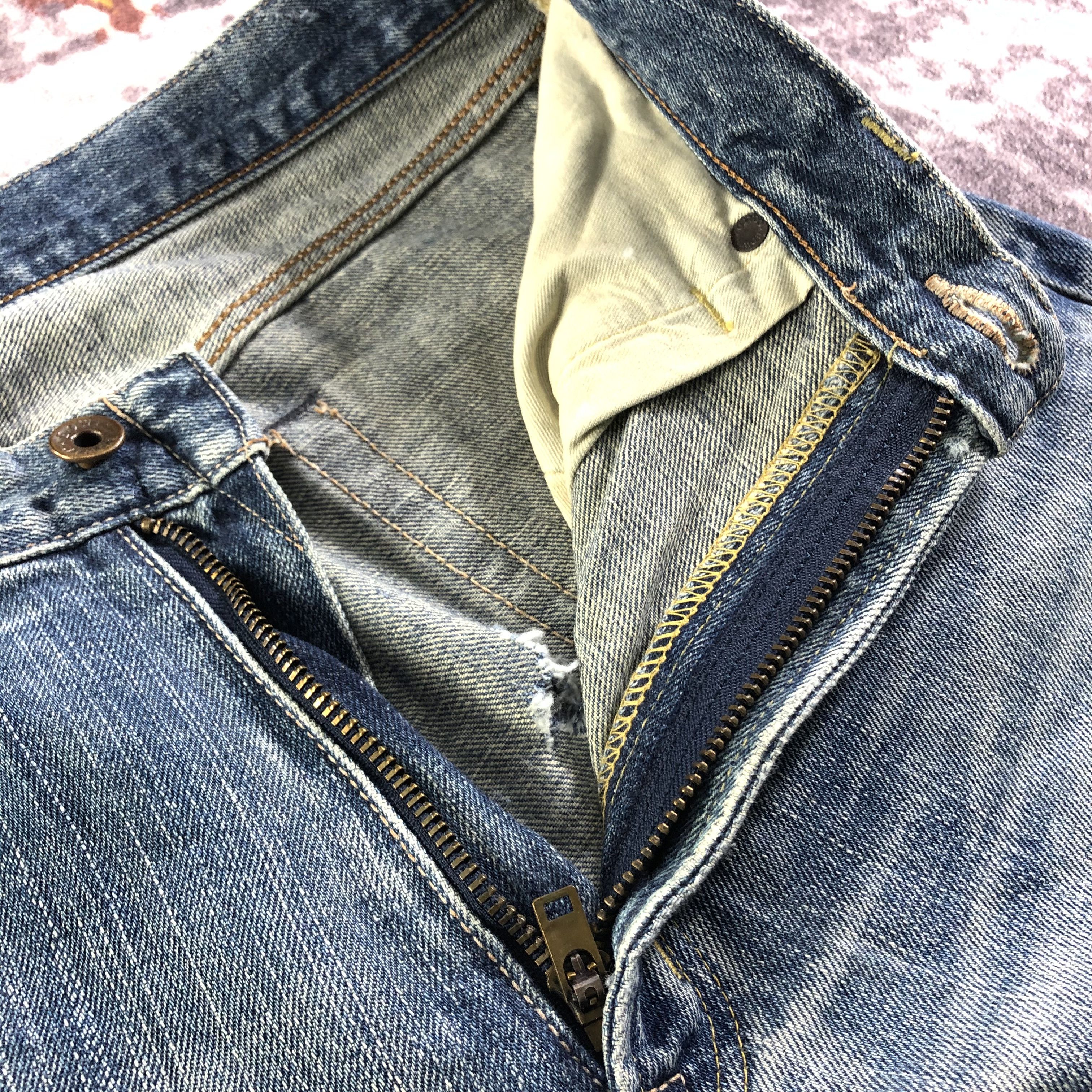 Edwin Vintage Blue Wash Edwin 505 Selvedge Jeans-JM3672 Size US 32 / EU 48 - 10 Thumbnail