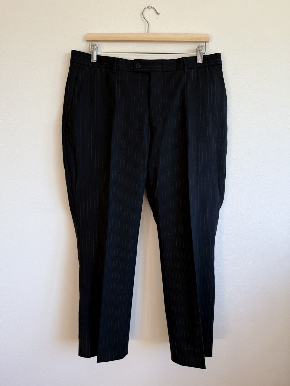 Gucci Gucci Navy Wool Stripes Suit 54 Size 54R - 14 Thumbnail