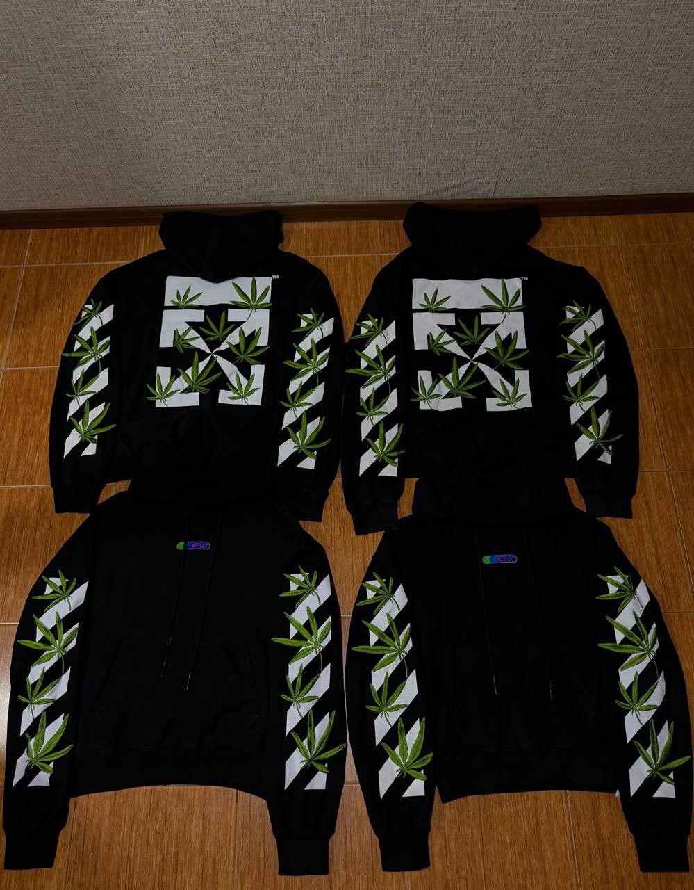 Off-White OFF WHITE HIGH WEED BLACK HOODIE Size US XL / EU 56 / 4 - 2 Thumbnail