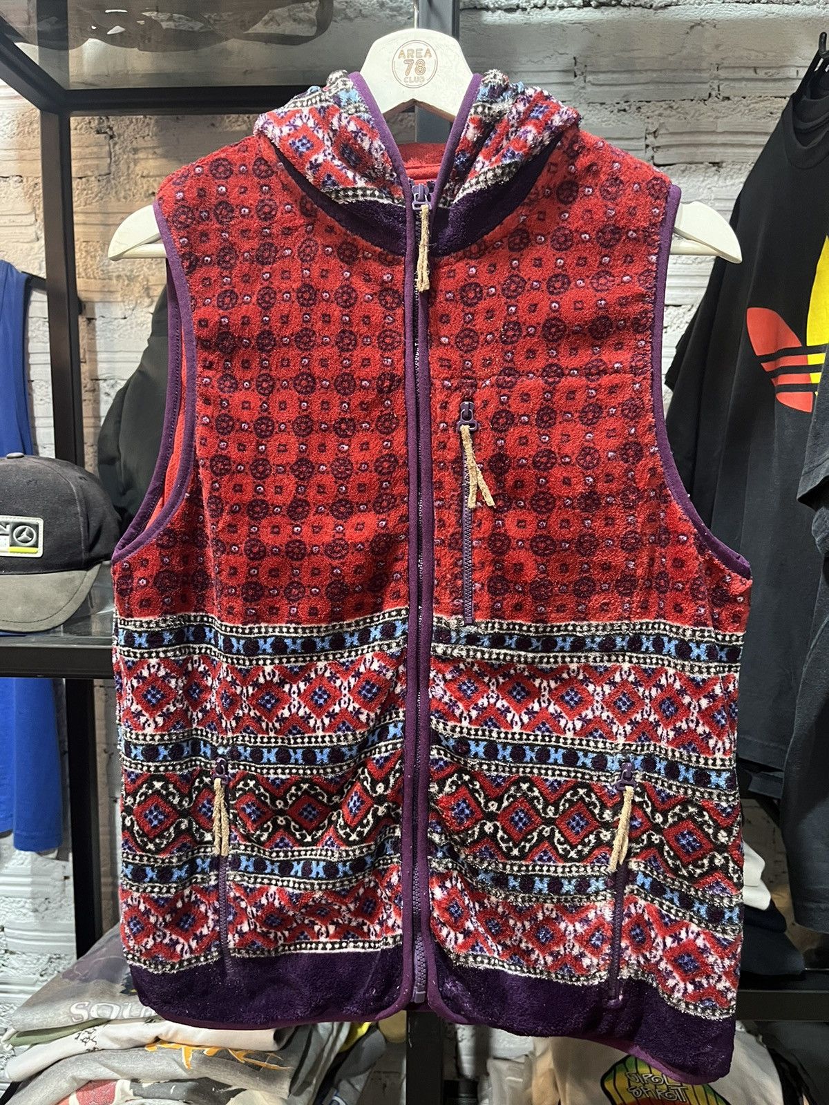 Vintage Titicaca We Are Origin Navajo Hoodie Vest 90s Size US L / EU 52-54 / 3 - 1 Thumbnail