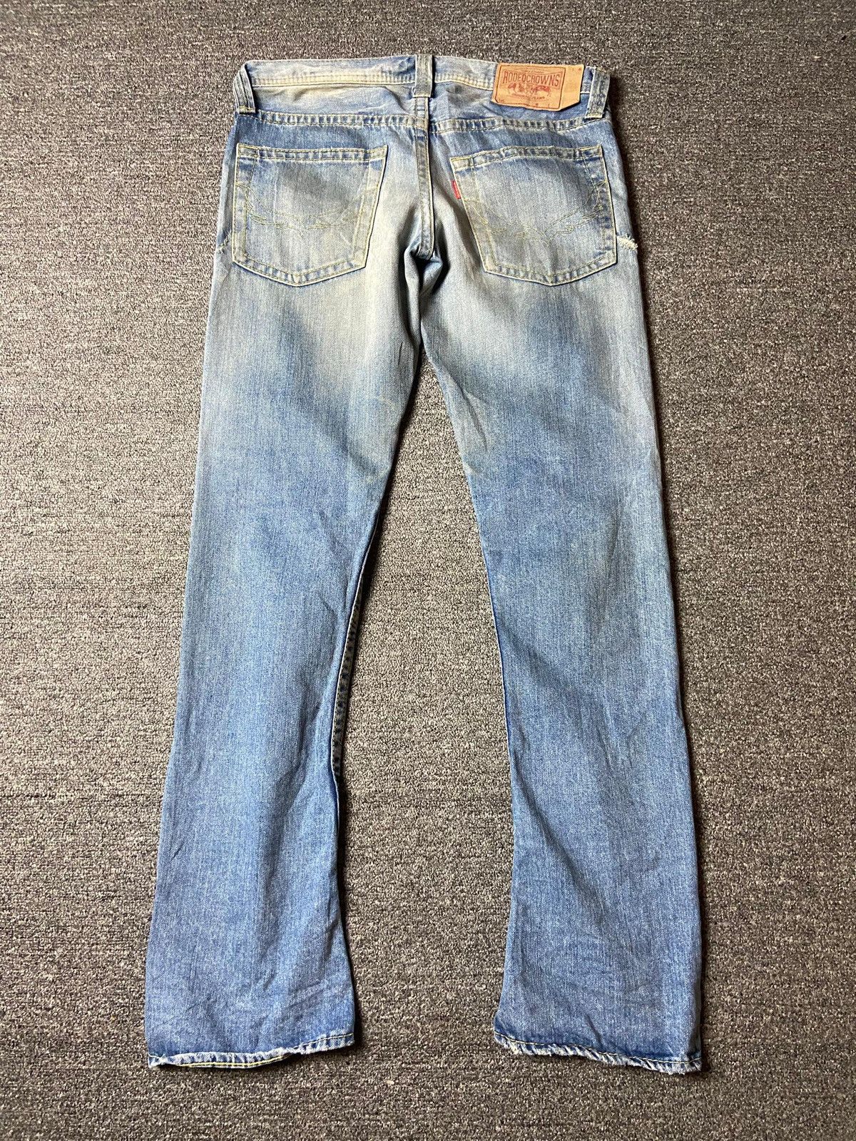 Japanese Brand × Vintage Vintage Rodeo Crowns Distressed Denim Ripped Jeans (122) Size US 32 / EU 48 - 9 Thumbnail