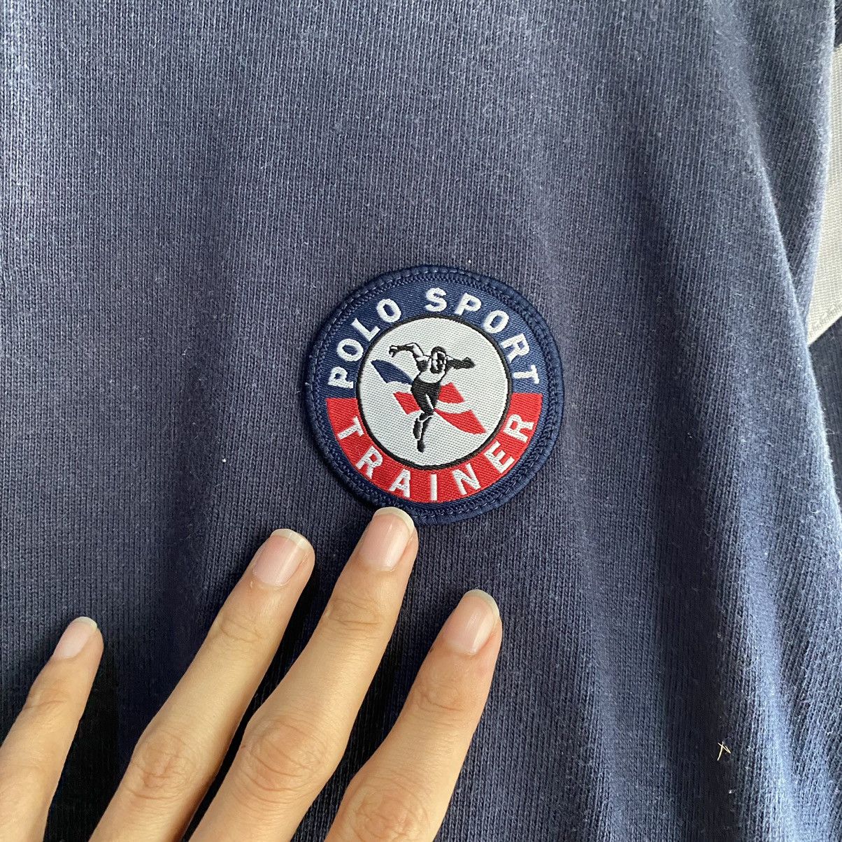 Polo Ralph Lauren × Vintage Polo Sport Trainer Half Zipper Vintage Marathon Polos L/S Size US L / EU 52-54 / 3 - 5 Thumbnail