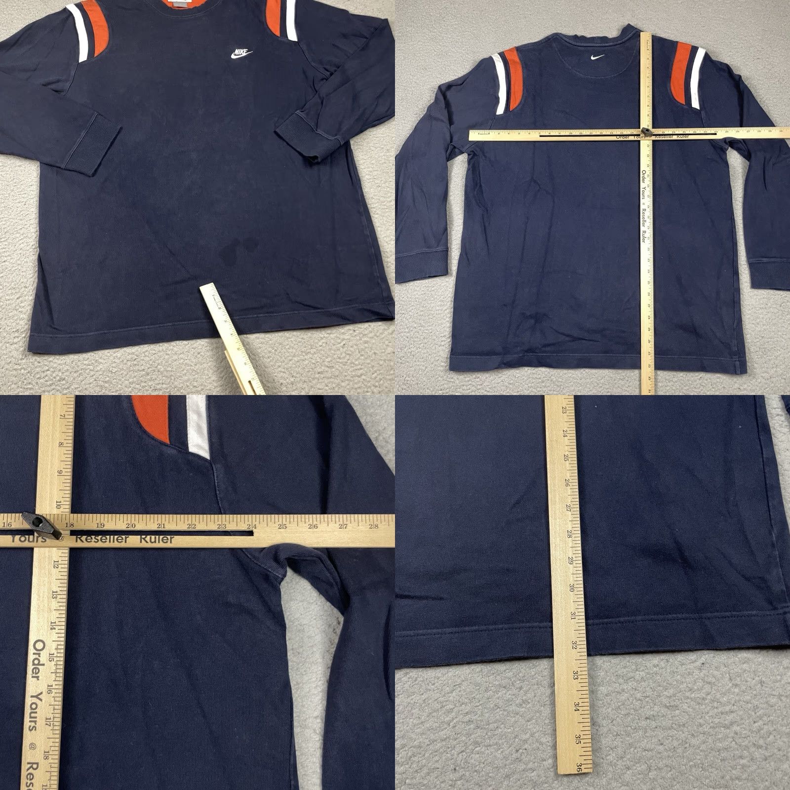 Nike VINTAGE Nike Sweatshirt Adult XXL Blue Crewneck Swoosh Embroidered Y2K Rare Vtg Size US XXL / EU 58 / 5 - 8 Thumbnail