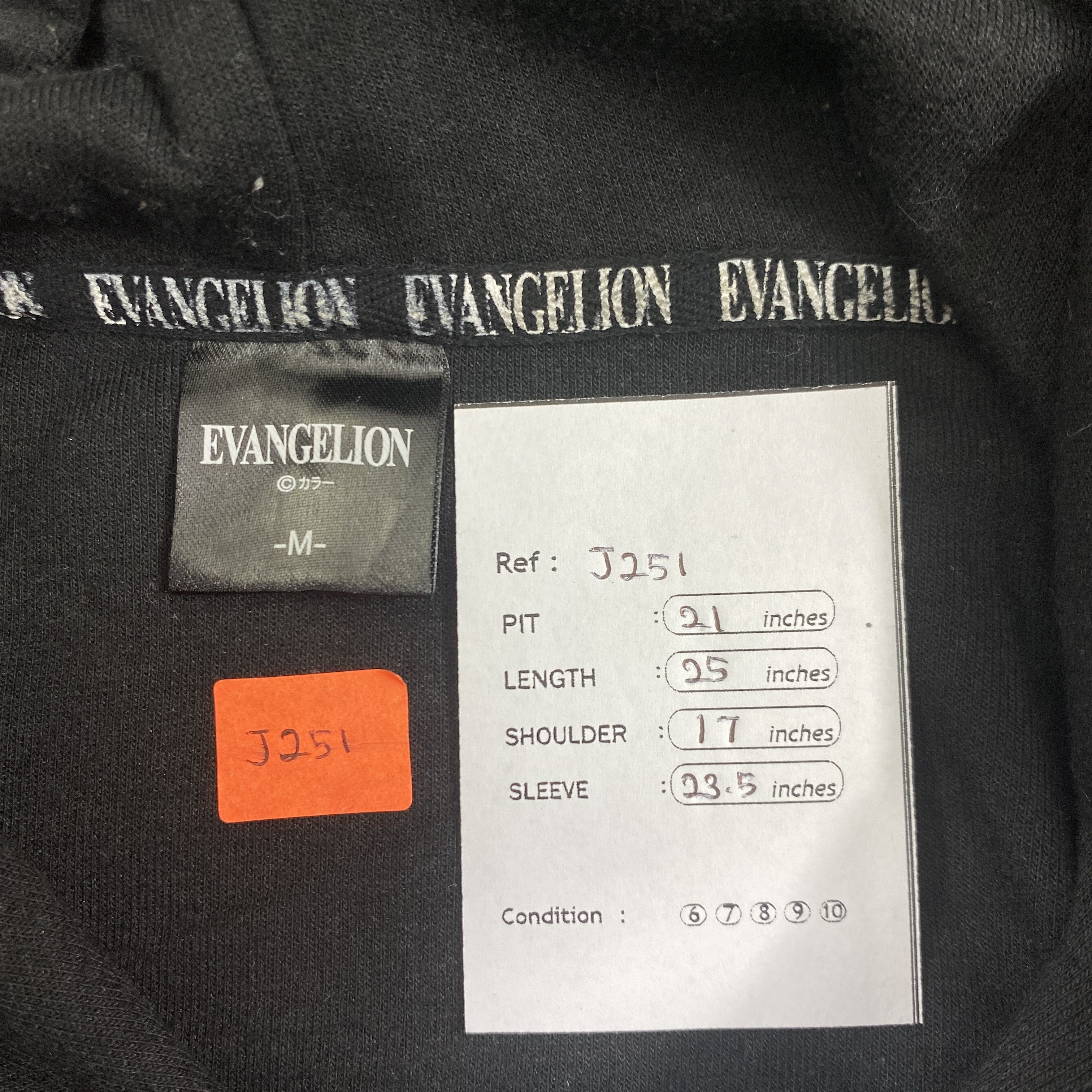 Anime Vintage Evangelion Hoodie Jacket- J251 Size US M / EU 48-50 / 2 - 4 Thumbnail