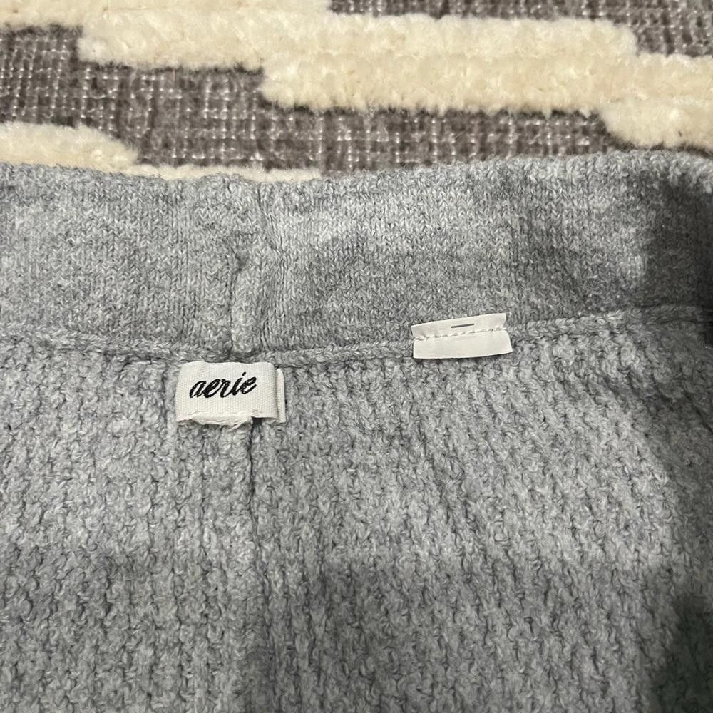 Designer Aerie waffle style flare pants Size 36" / US 14 / IT 50 - 5 Thumbnail