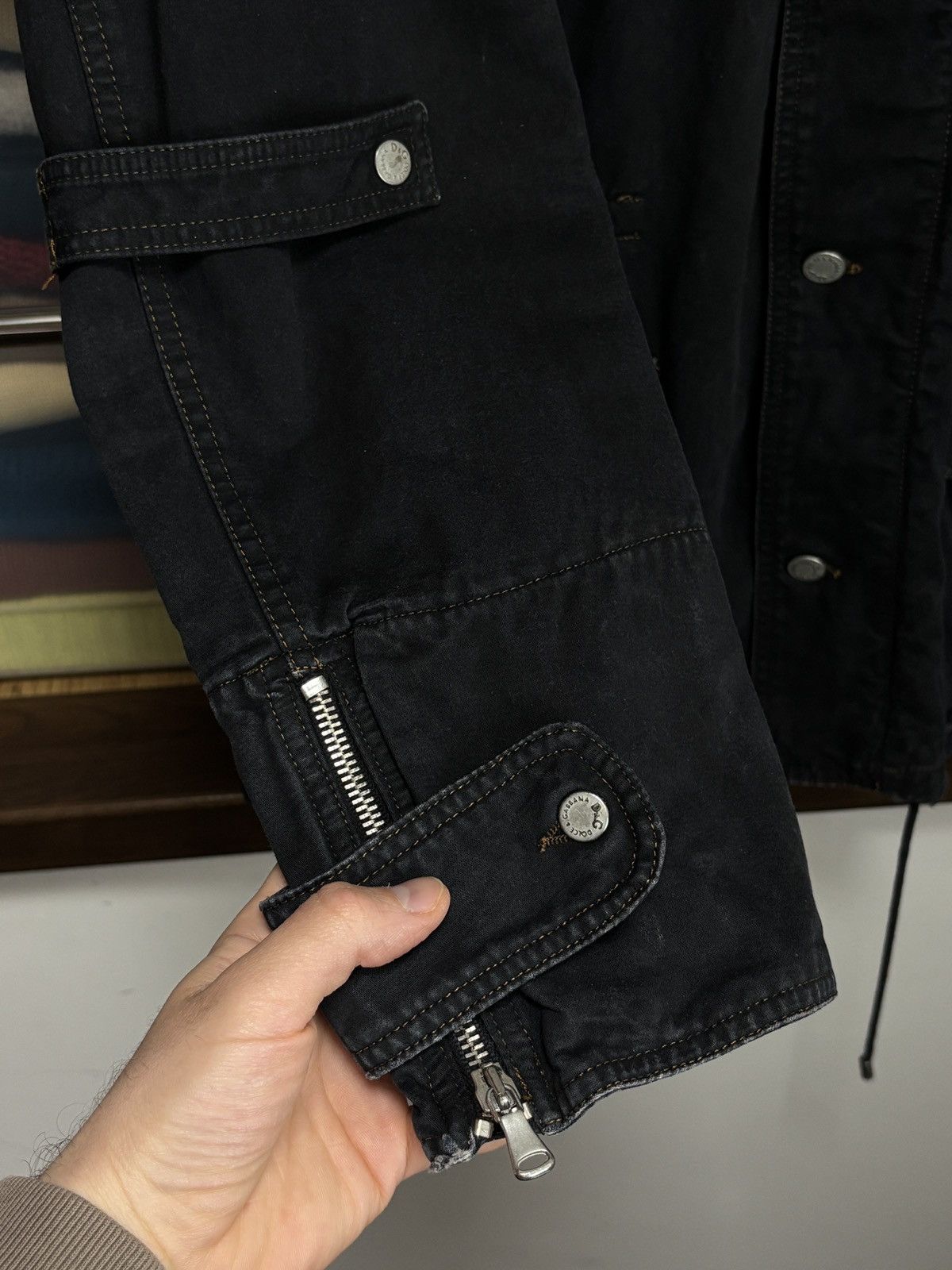 Dolce & Gabbana 00s Archival Dolce & Gabbana Zippers Pockets Cargo Jacket Size US M / EU 48-50 / 2 - 6 Thumbnail