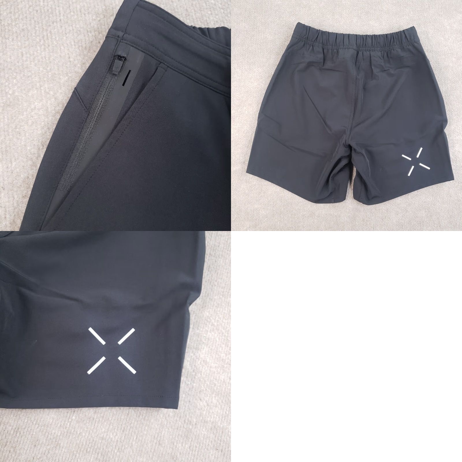 Ten Thousand Ten Thousand Mens Short Inseam 7 in Black Athletic Lightweight Breathable Drawstring Pockets 7 in Inseam XS S M L Size US 29 - 9 Thumbnail